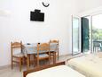 Drače, Столовая в размещении типа studio-apartment, WiFi.