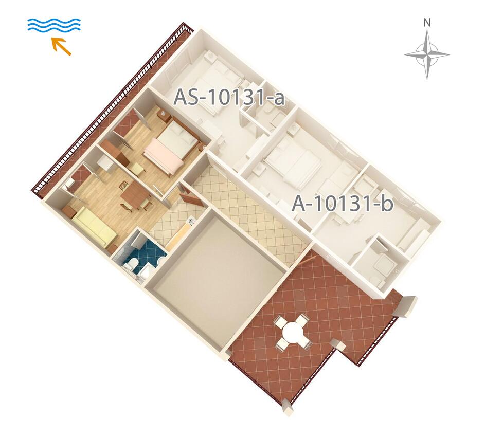 Apartmán v meste Trpanj - 10131