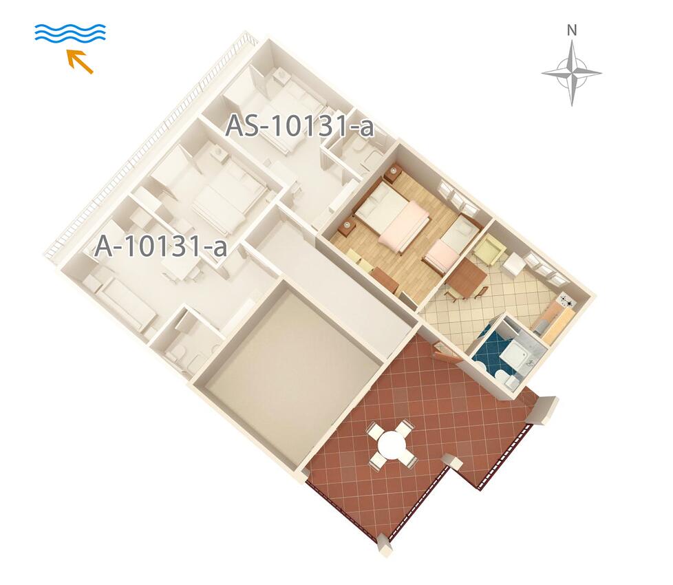 Apartmán v meste Trpanj - 10131