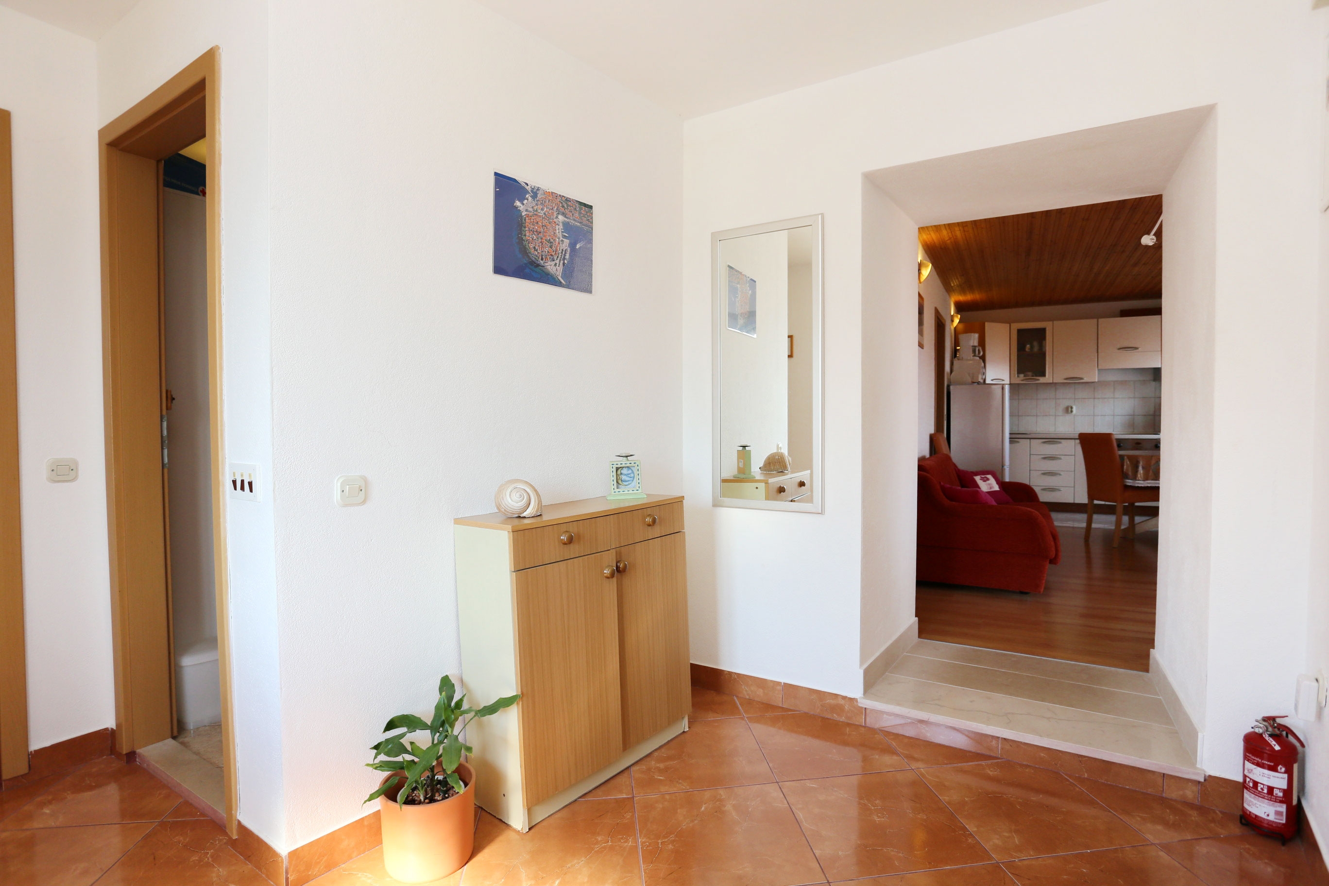 Two bedroom apartment with terrace and sea view Kučište - Perna, Pelješac  A-a