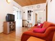 Kučište - Perna, Sala de estar in the apartment, air condition available, (pet friendly) y WiFi.