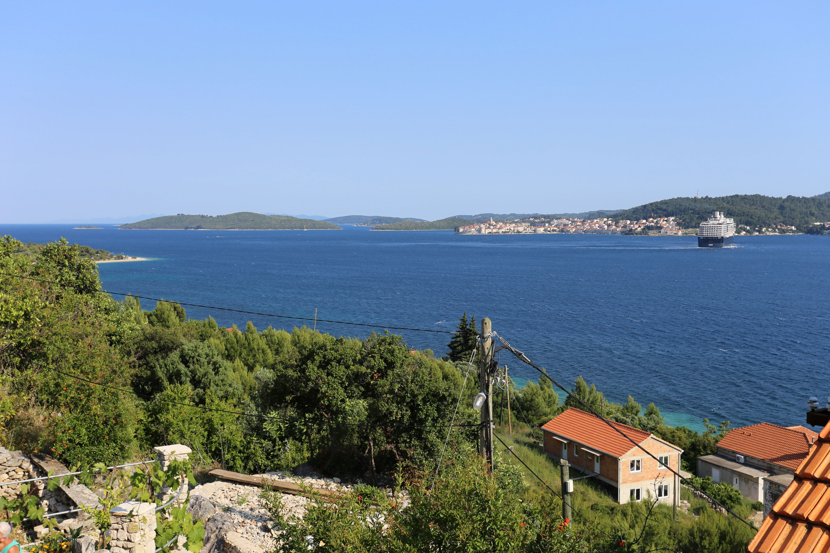 Two bedroom apartment with terrace and sea view Kučište - Perna, Pelješac  A-a