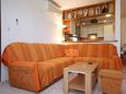 Living room Orebić, Living room in the apartment, air condition available, (pet friendly) and WiFi.