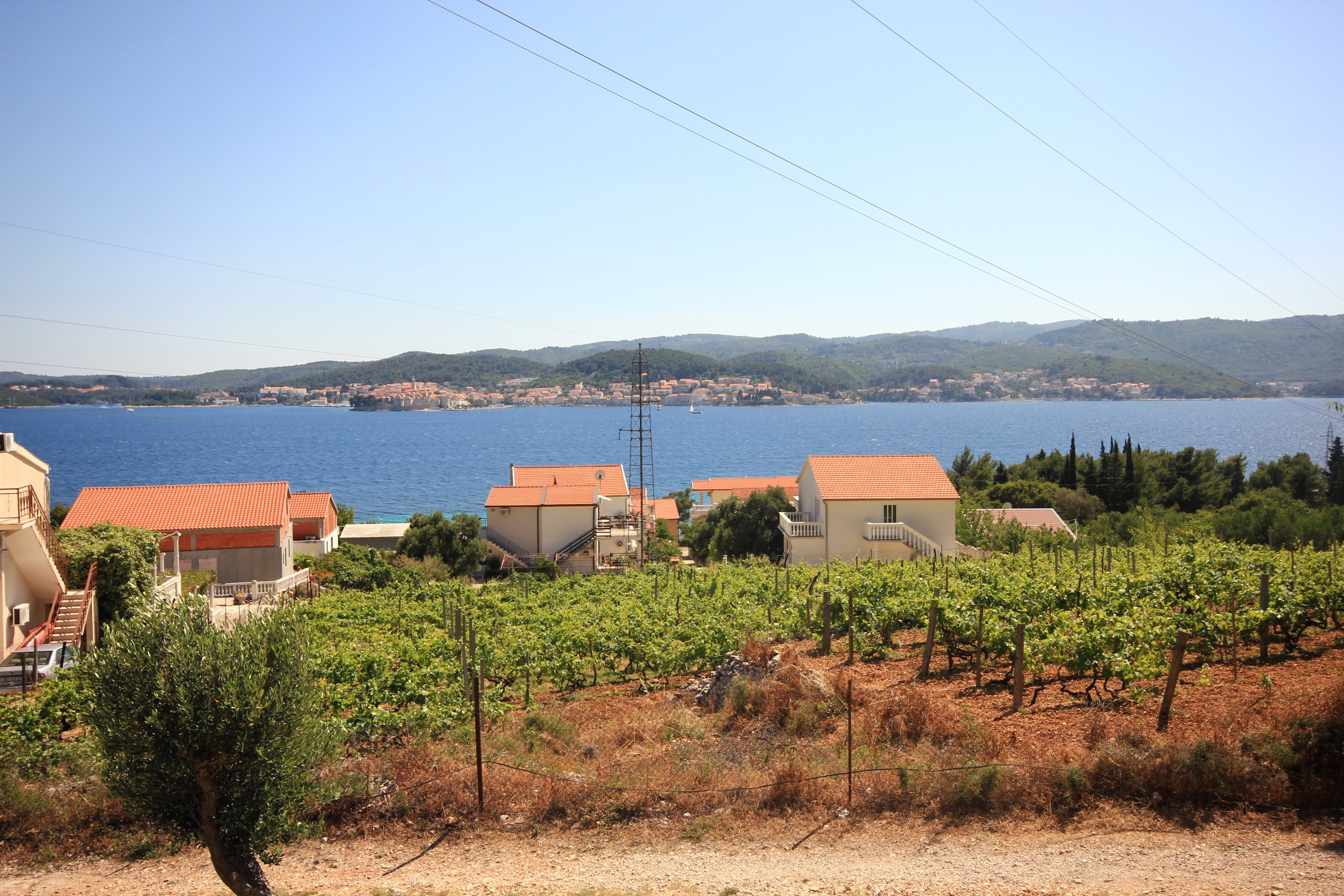One bedroom apartment with terrace and sea view Kučište - Perna, Pelješac  A-b