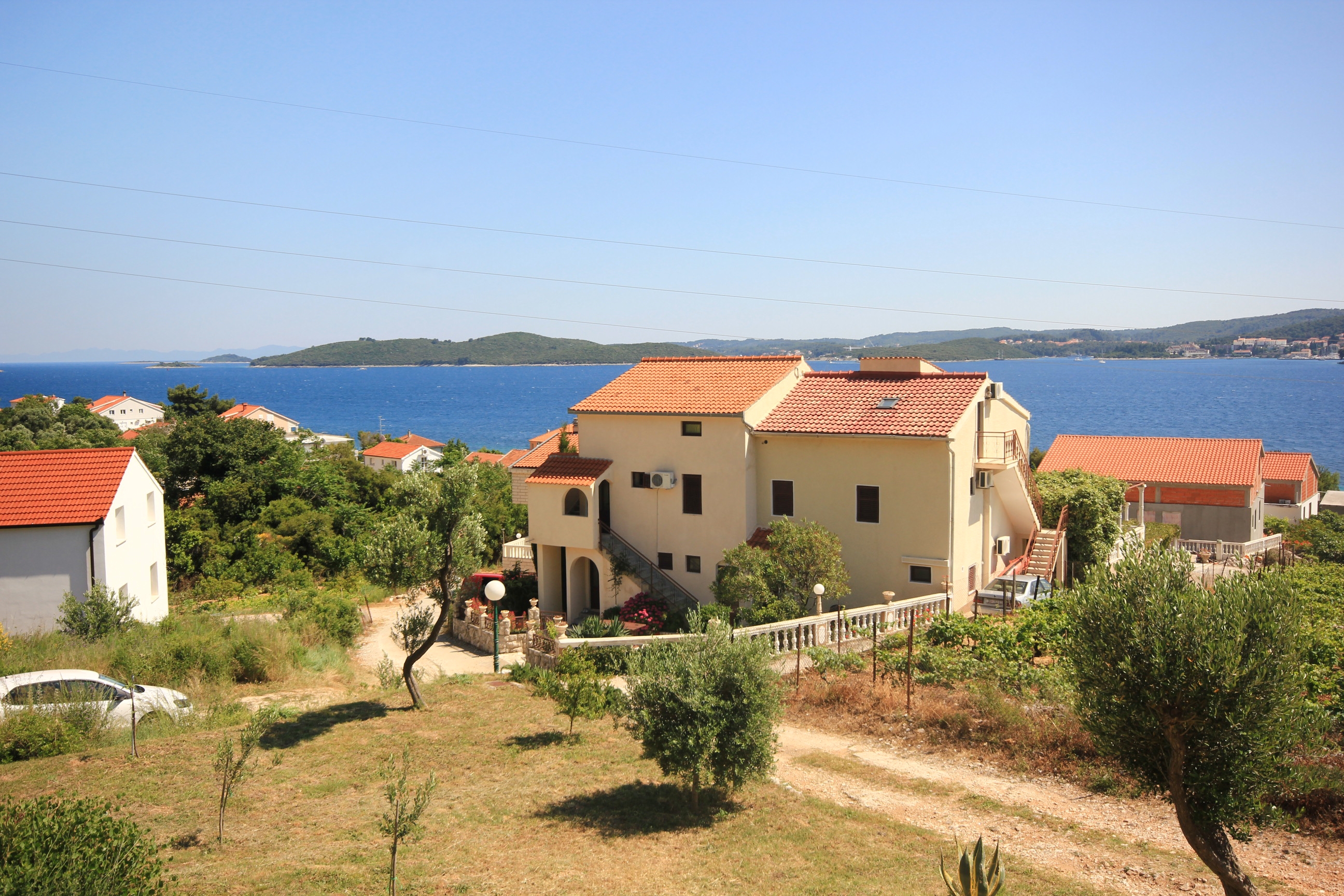One bedroom apartment with terrace and sea view Kučište - Perna, Pelješac  A-b