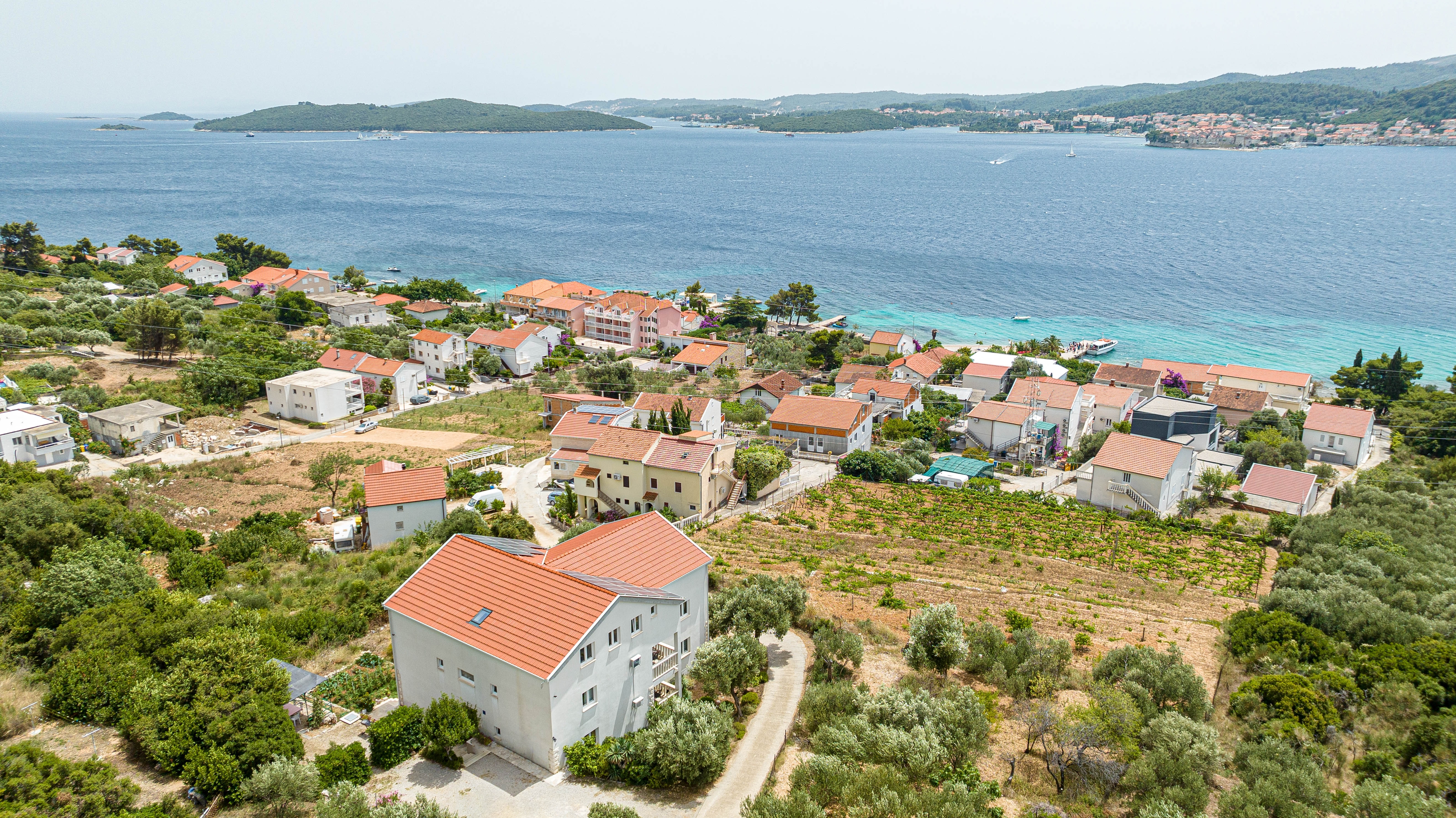 One bedroom apartment with terrace and sea view Kučište - Perna, Pelješac  A-f