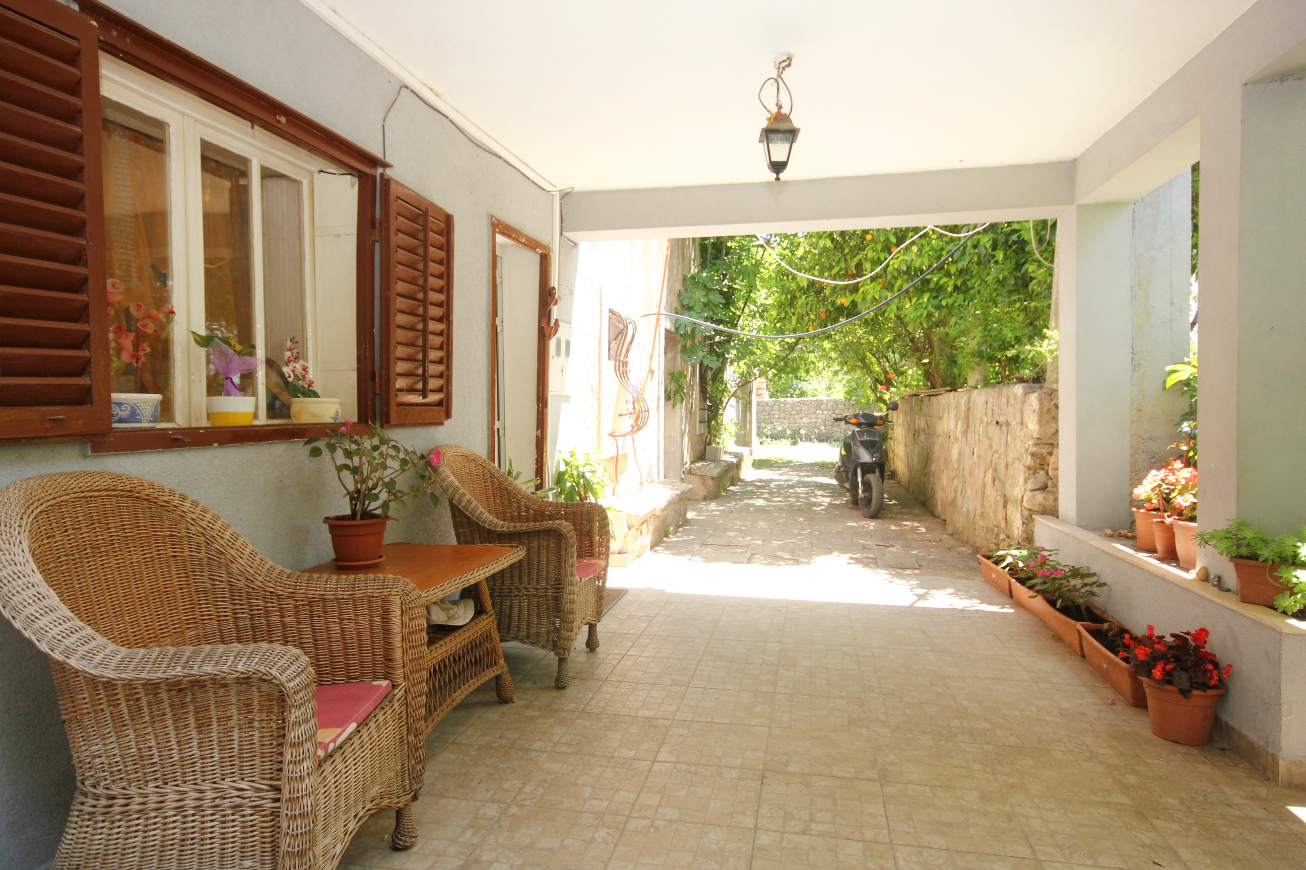 Komforna kuća s terasom i pogledom na more Orebić, Pelješac  K