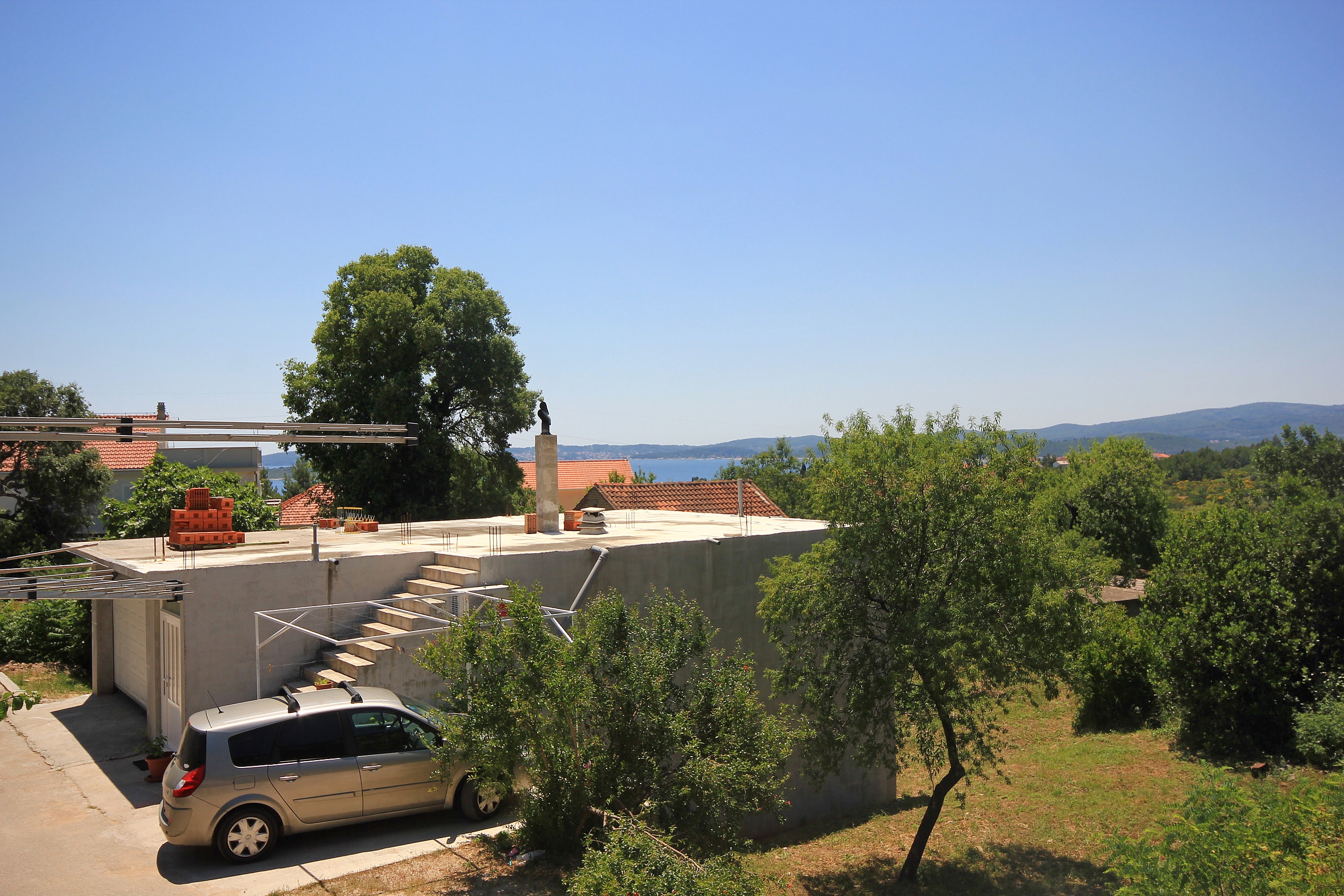 Komforna kuća s terasom i pogledom na more Orebić, Pelješac  K