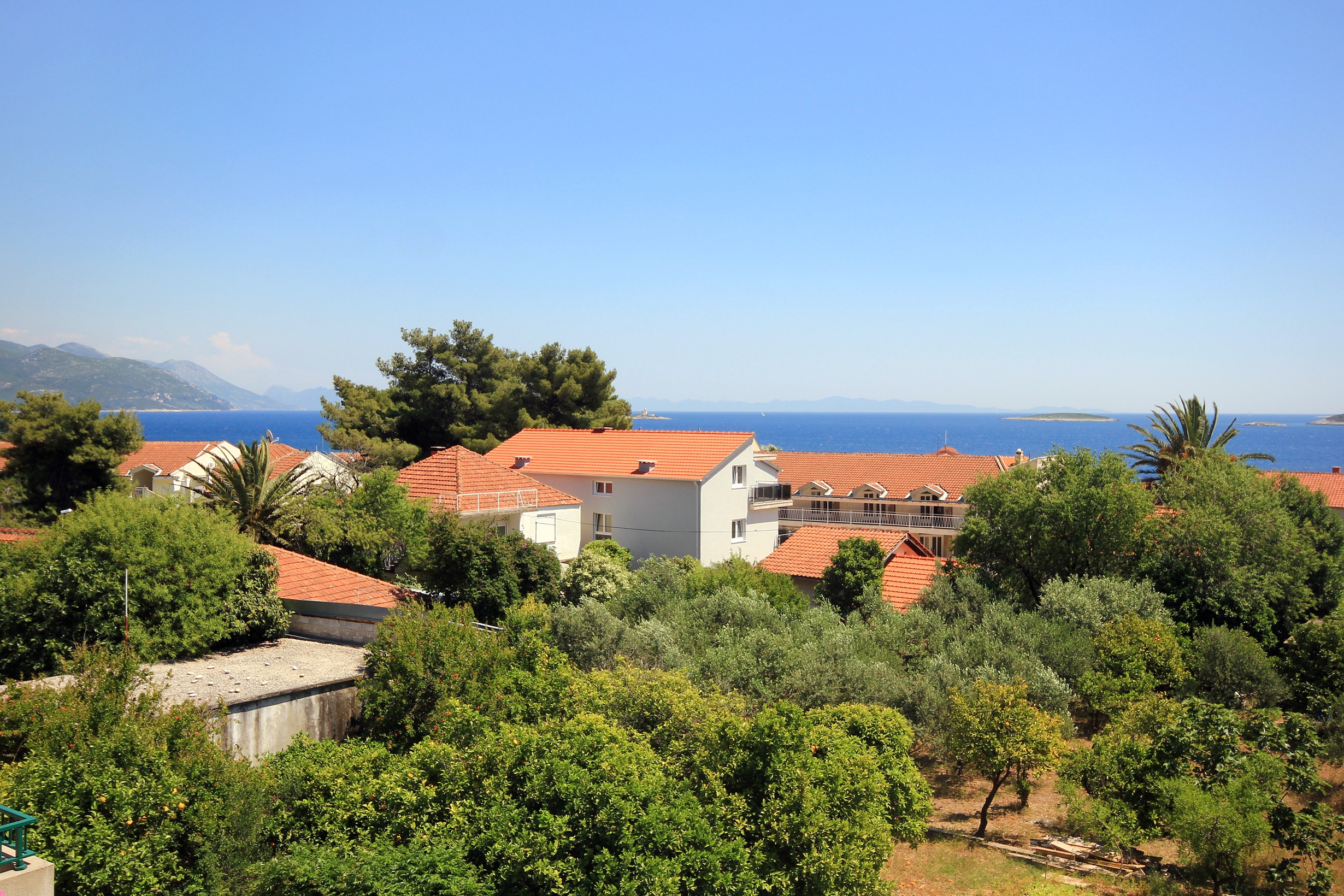 Two bedroom apartment with terrace and sea view Orebić, Pelješac  A-a
