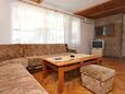 Orebić, Living room in the apartment, air condition available and WiFi.