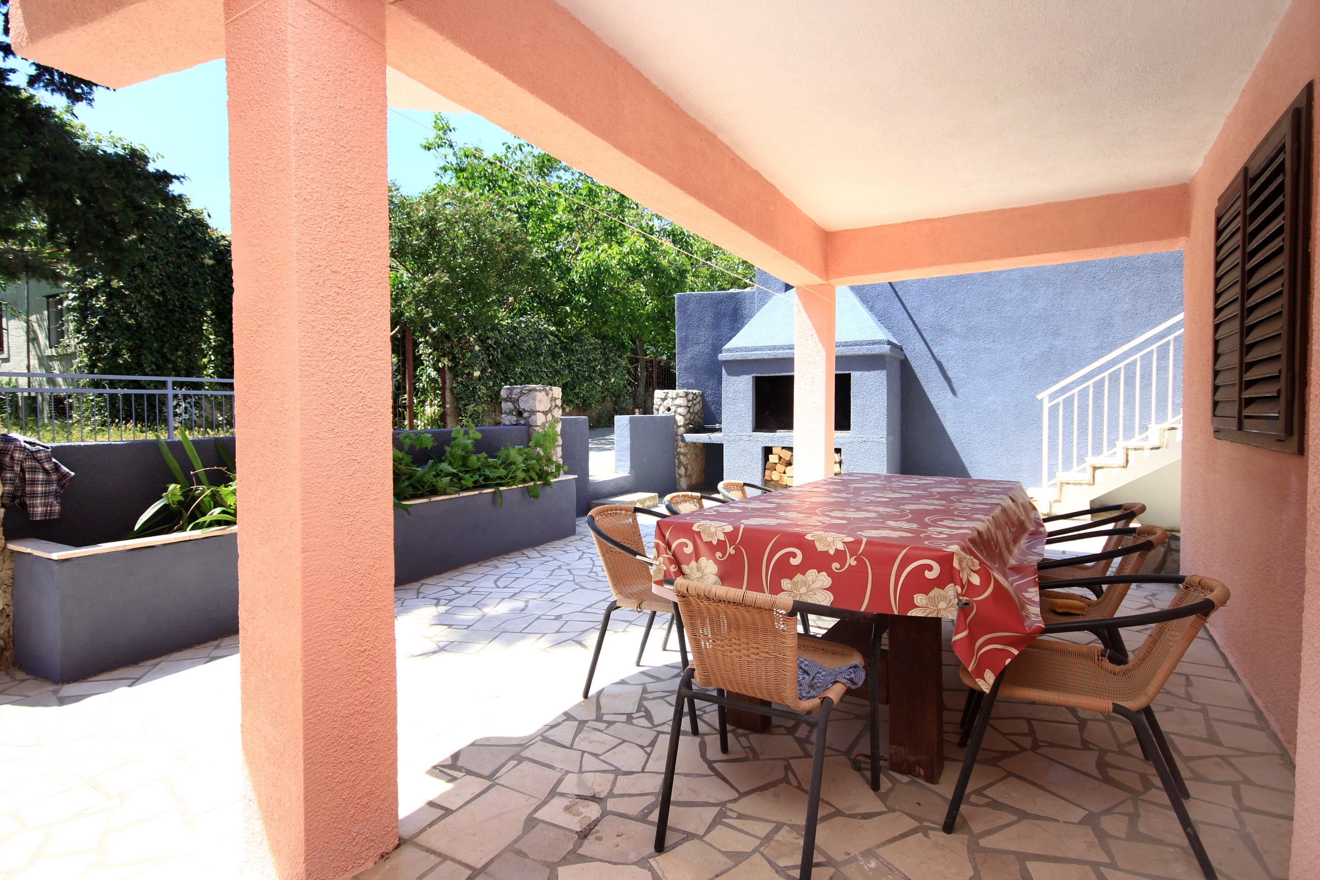 Three bedroom apartment with terrace Orebić, Pelješac  A-b
