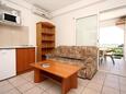 Living room Orebić, Living room in the apartment, air condition available and WiFi.