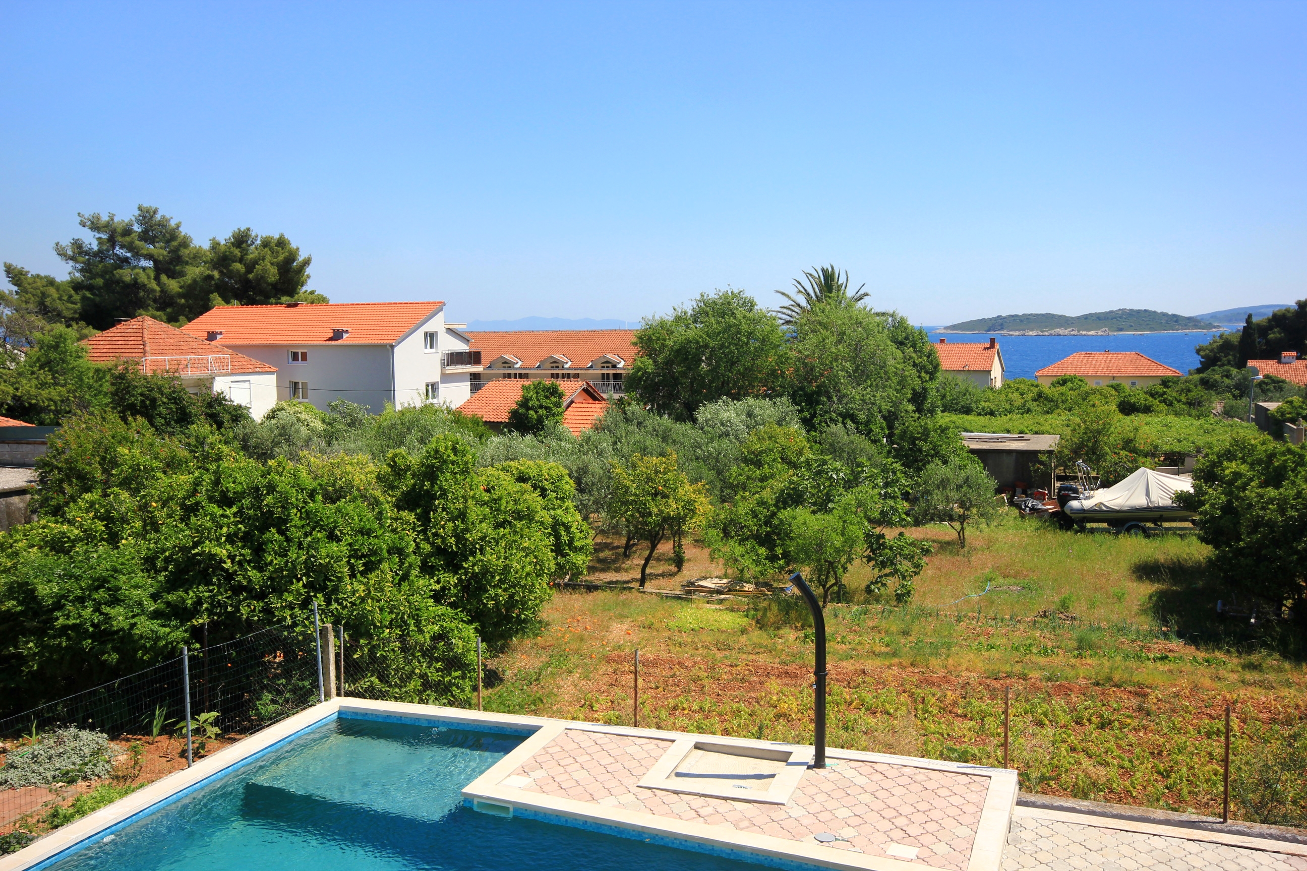 Two bedroom apartment with terrace and sea view Orebić, Pelješac  A-d