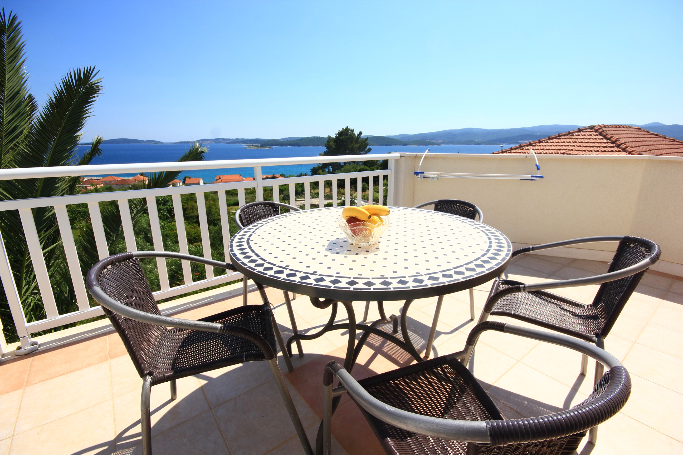 One bedroom apartment with terrace and sea view Orebić, Pelješac  A-a