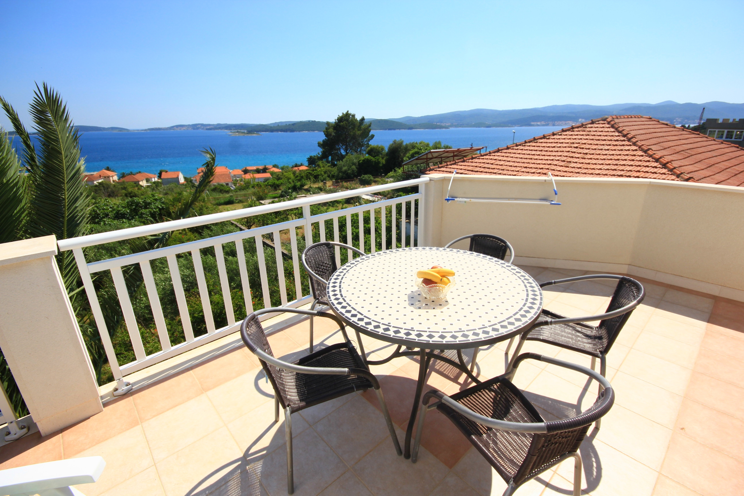 One bedroom apartment with terrace and sea view Orebić, Pelješac  A-a
