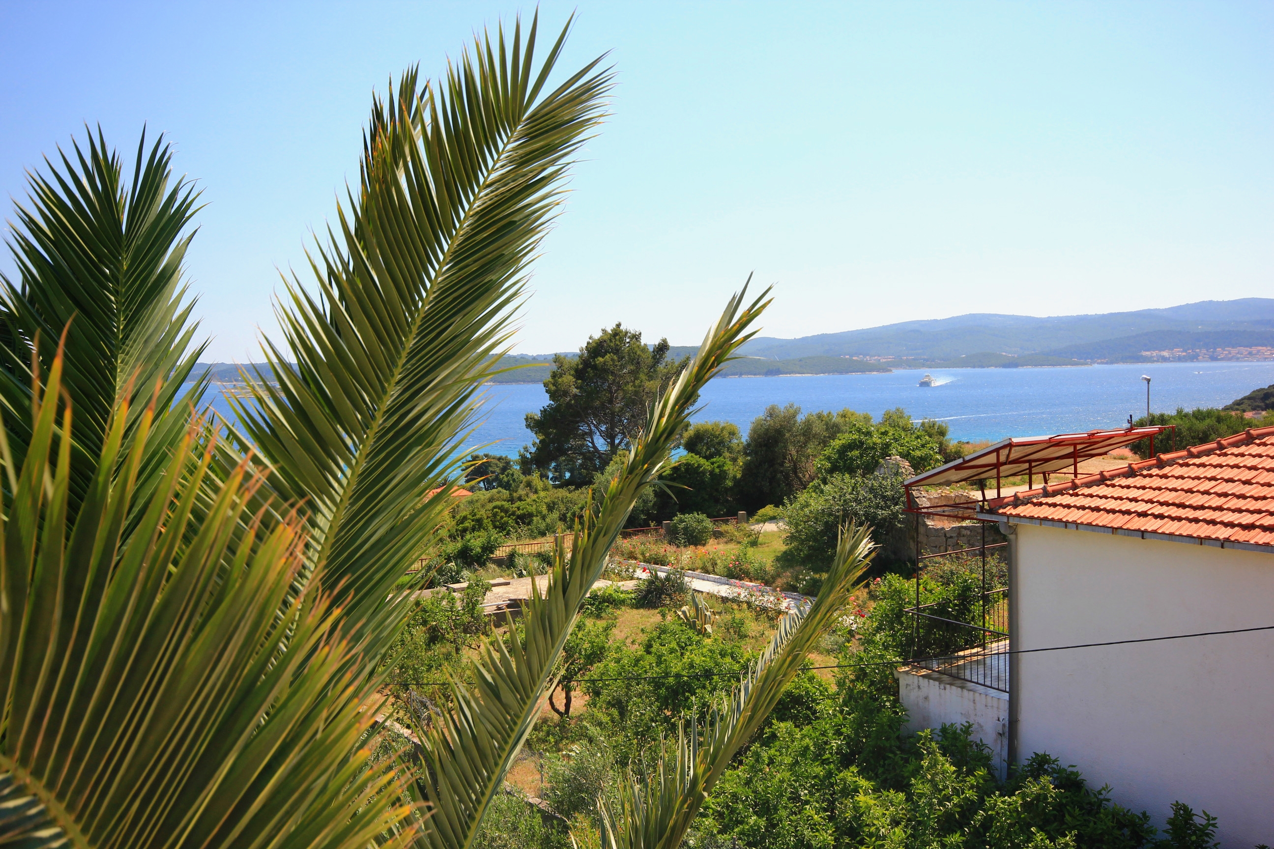 One bedroom apartment with terrace and sea view Orebić, Pelješac  A-a