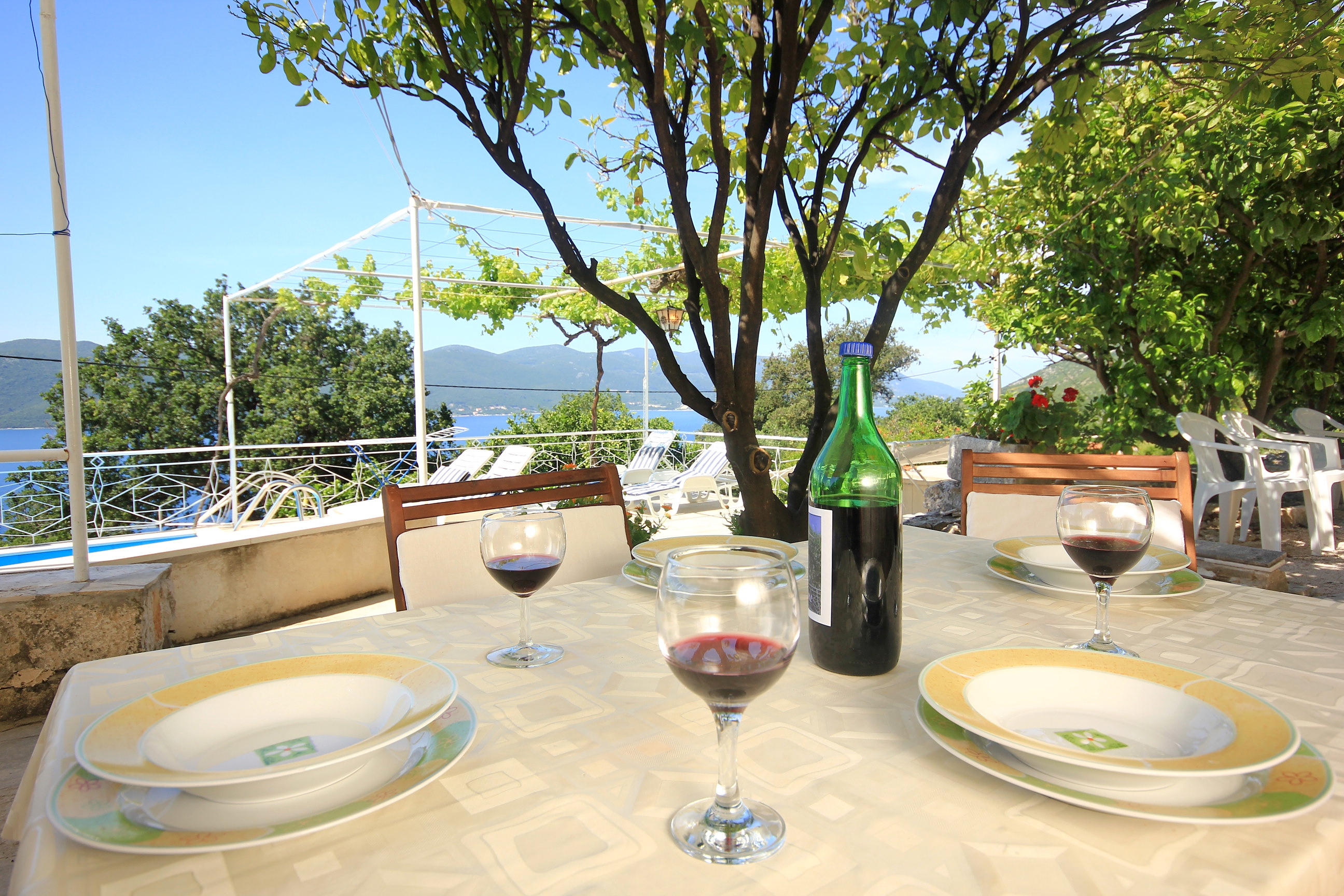 Four bedroom house with terrace and sea view Viganj, Pelješac  K