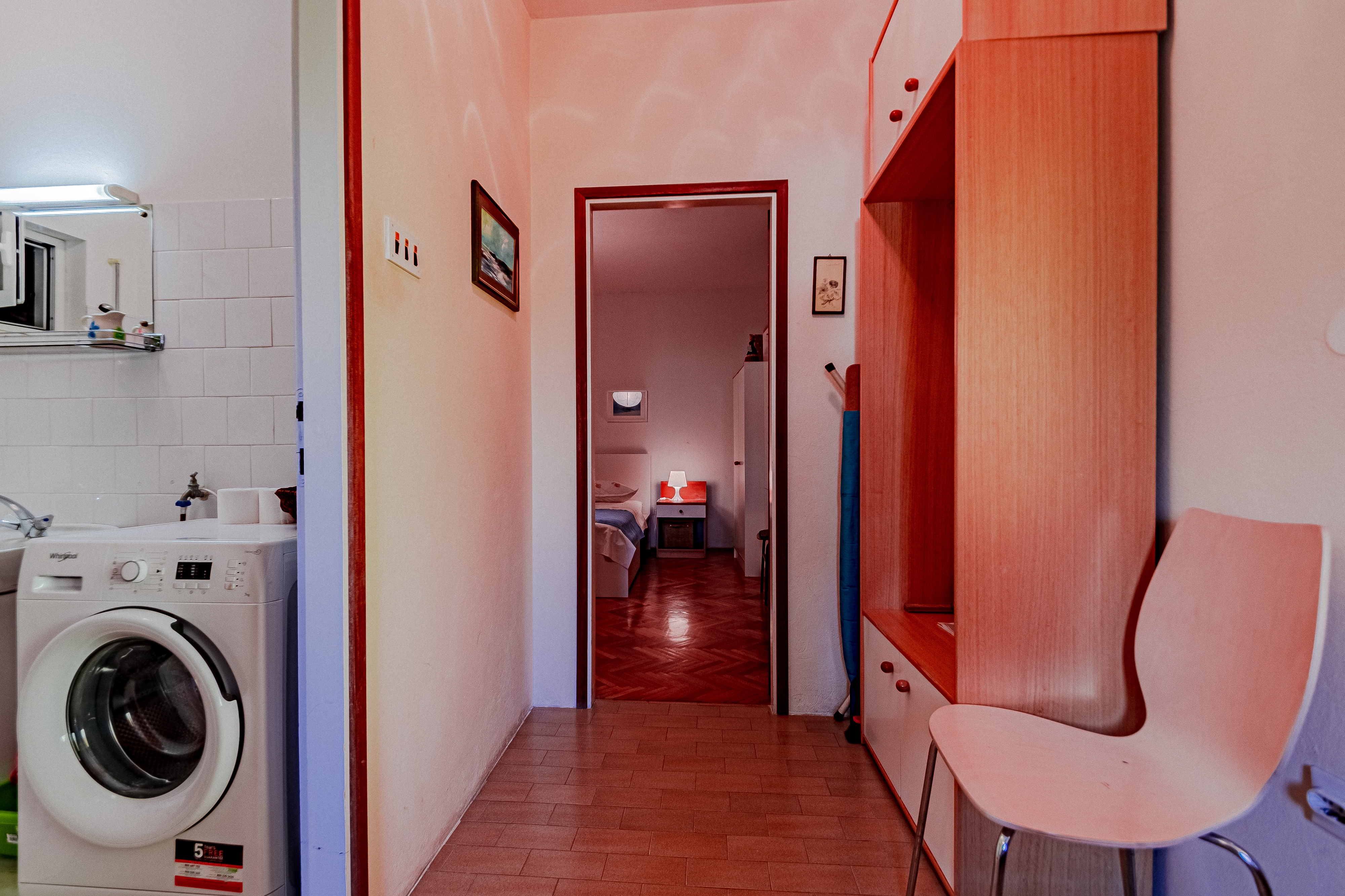 One bedroom apartment with terrace and sea view Orebić, Pelješac  A-a