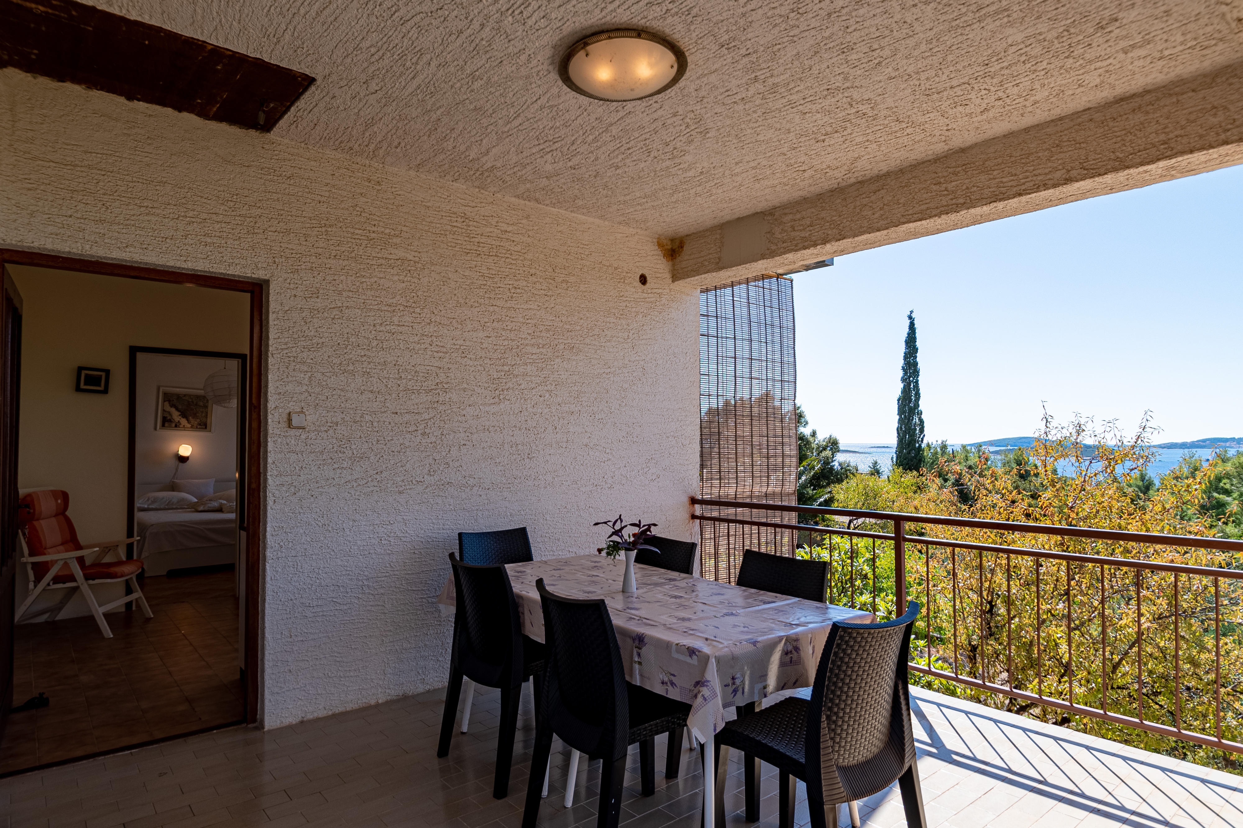 One bedroom apartment with terrace and sea view Orebić, Pelješac  A-a