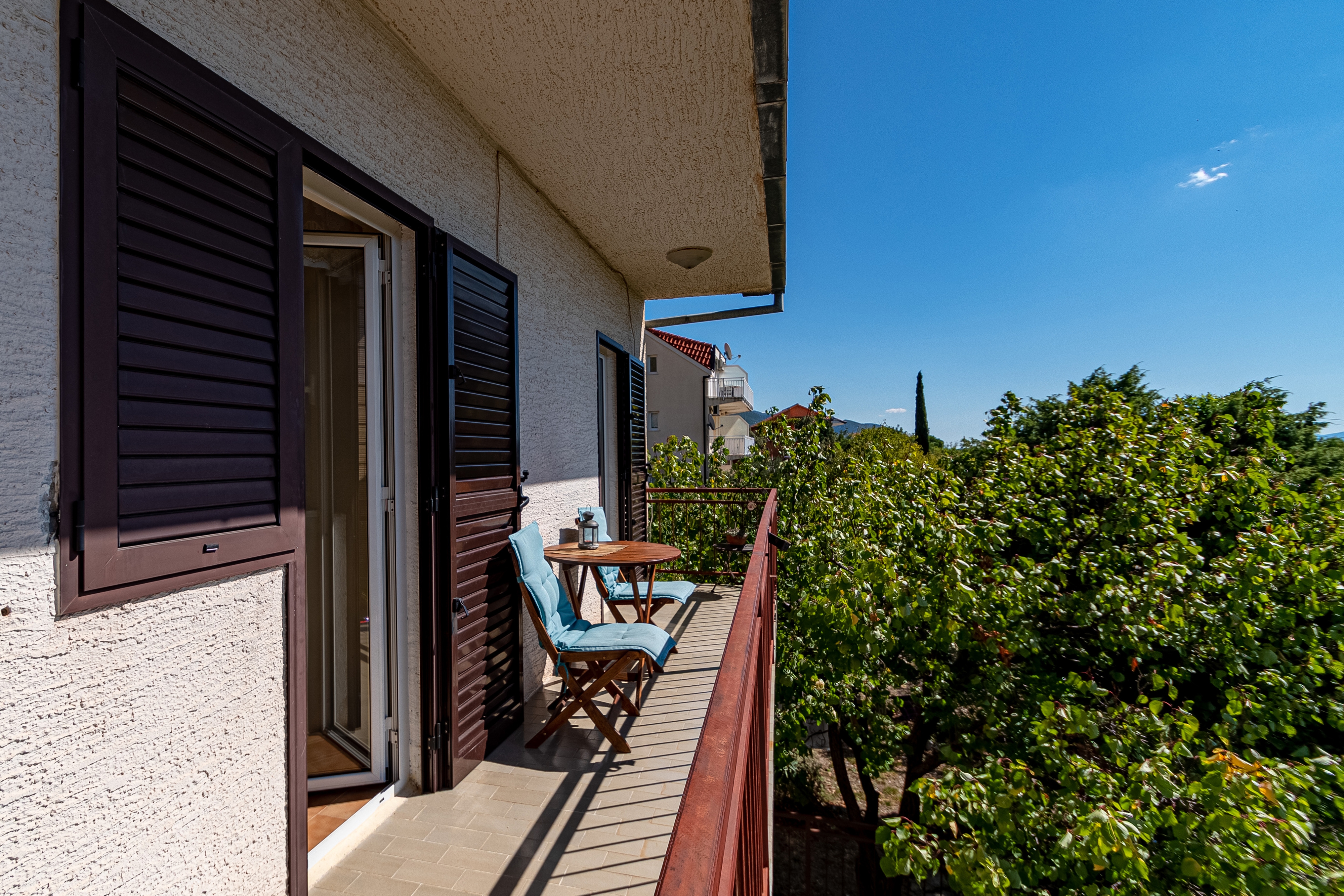 One bedroom apartment with balcony and sea view Orebić, Pelješac  A-b