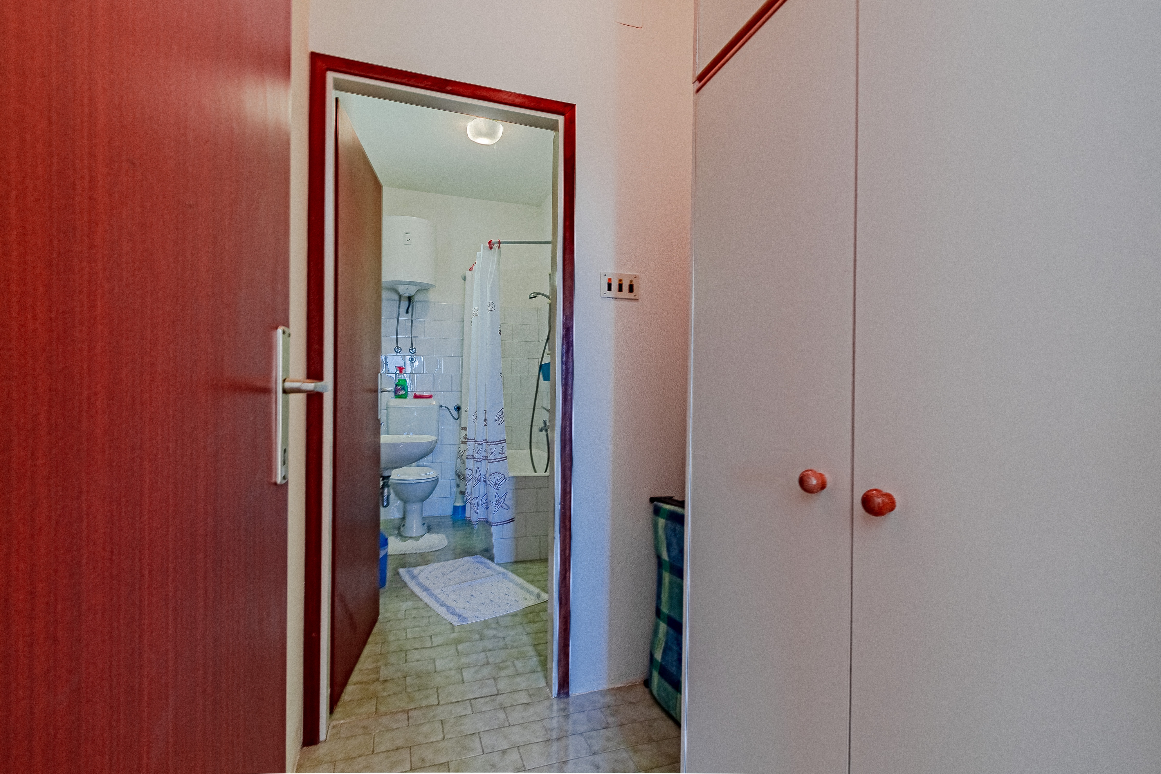 One bedroom apartment with balcony and sea view Orebić, Pelješac  A-b