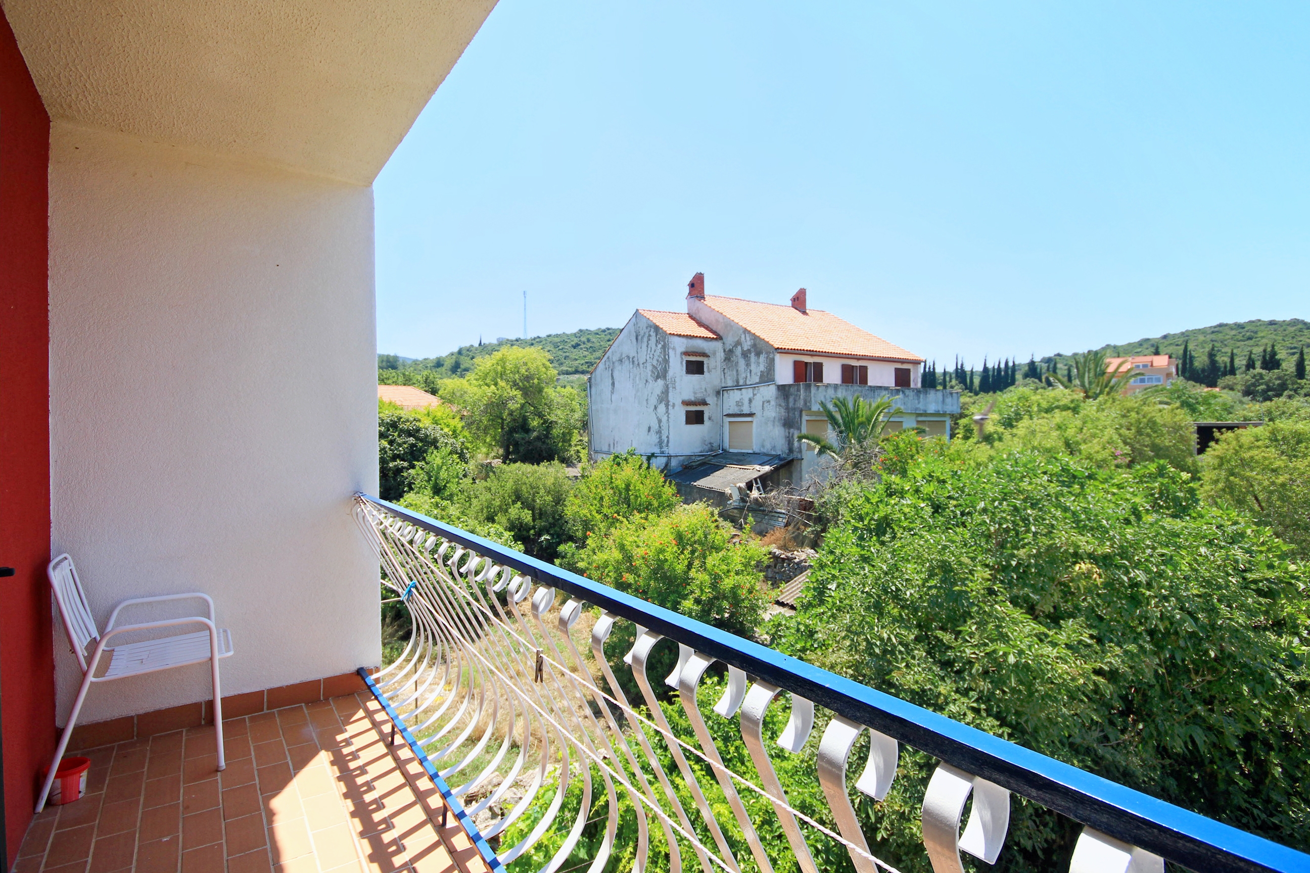 Two bedroom apartment with balcony and sea view Lovište, Pelješac  A-a
