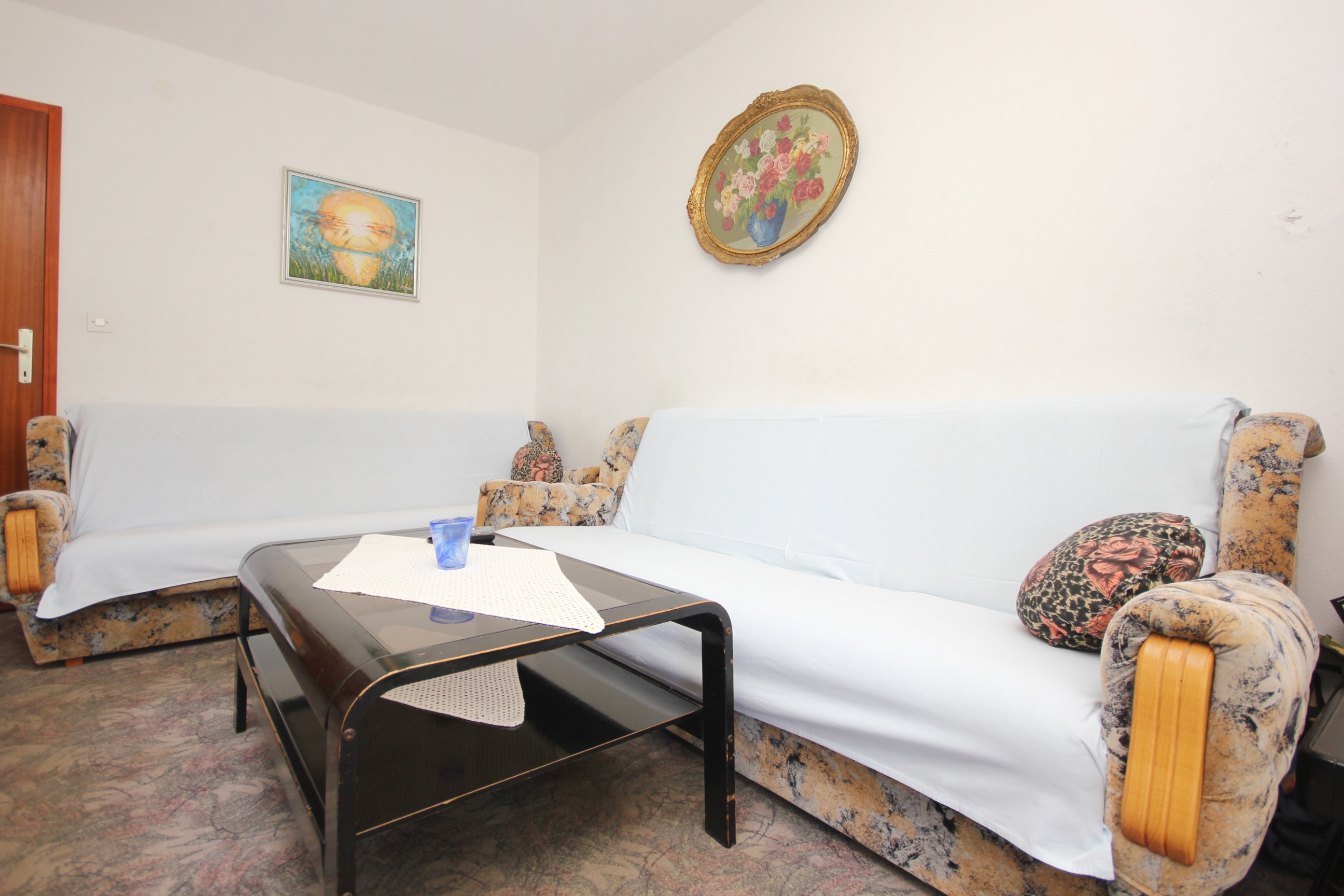 One bedroom apartment with terrace and sea view Orebić, Pelješac  A-b