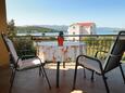 Lovište, Balcony in the apartment, with a sea view and WiFi.