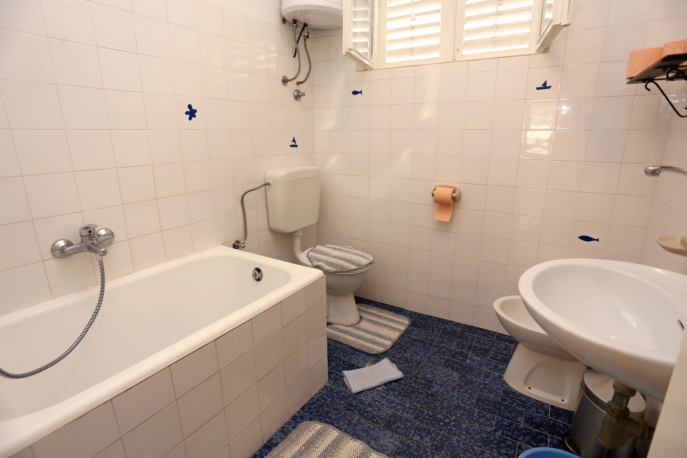 Three bedroom apartment with terrace Orebić, Pelješac  A-a