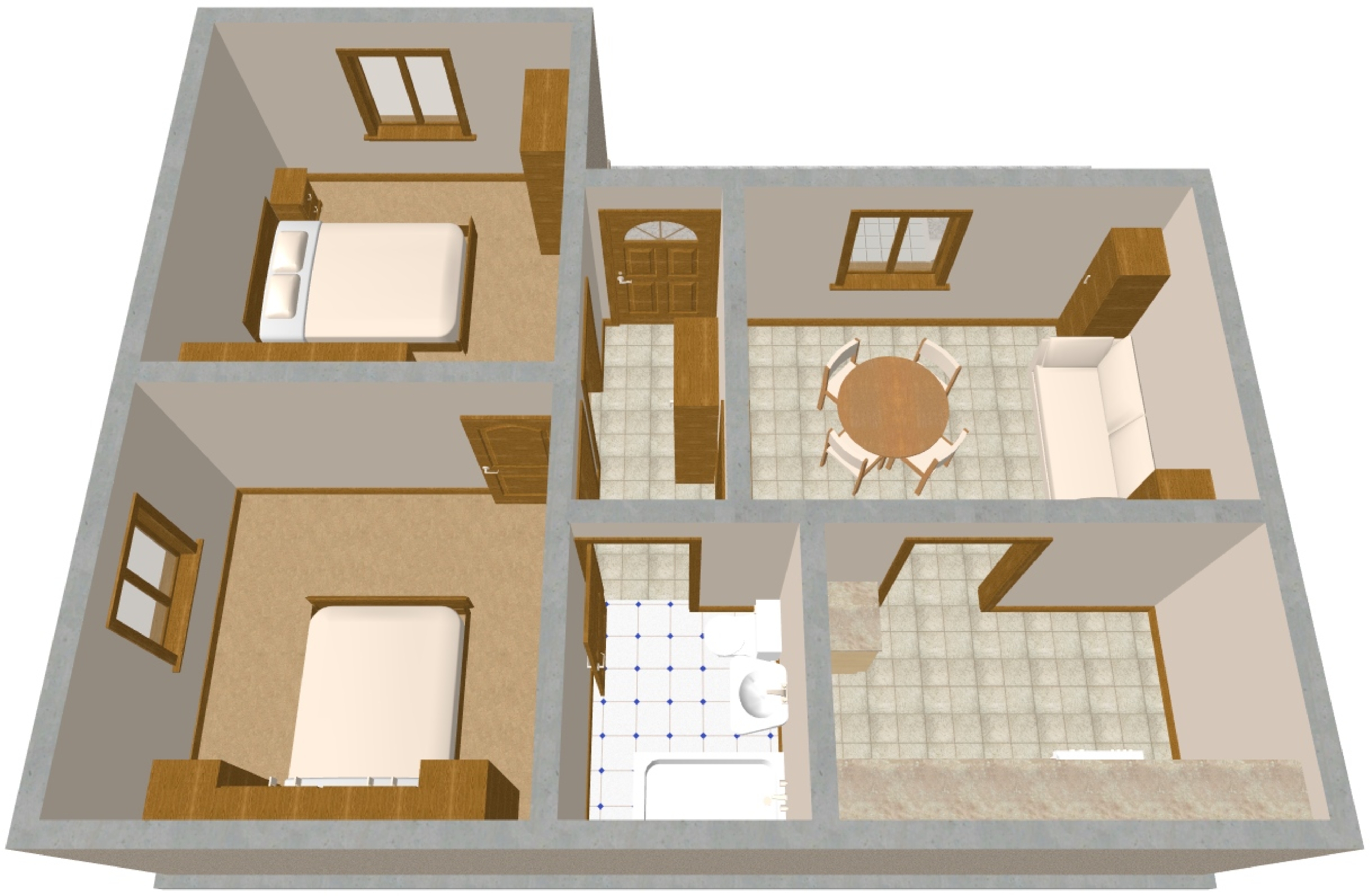 Two bedroom apartment near beach Zavode, Omiš  A-a