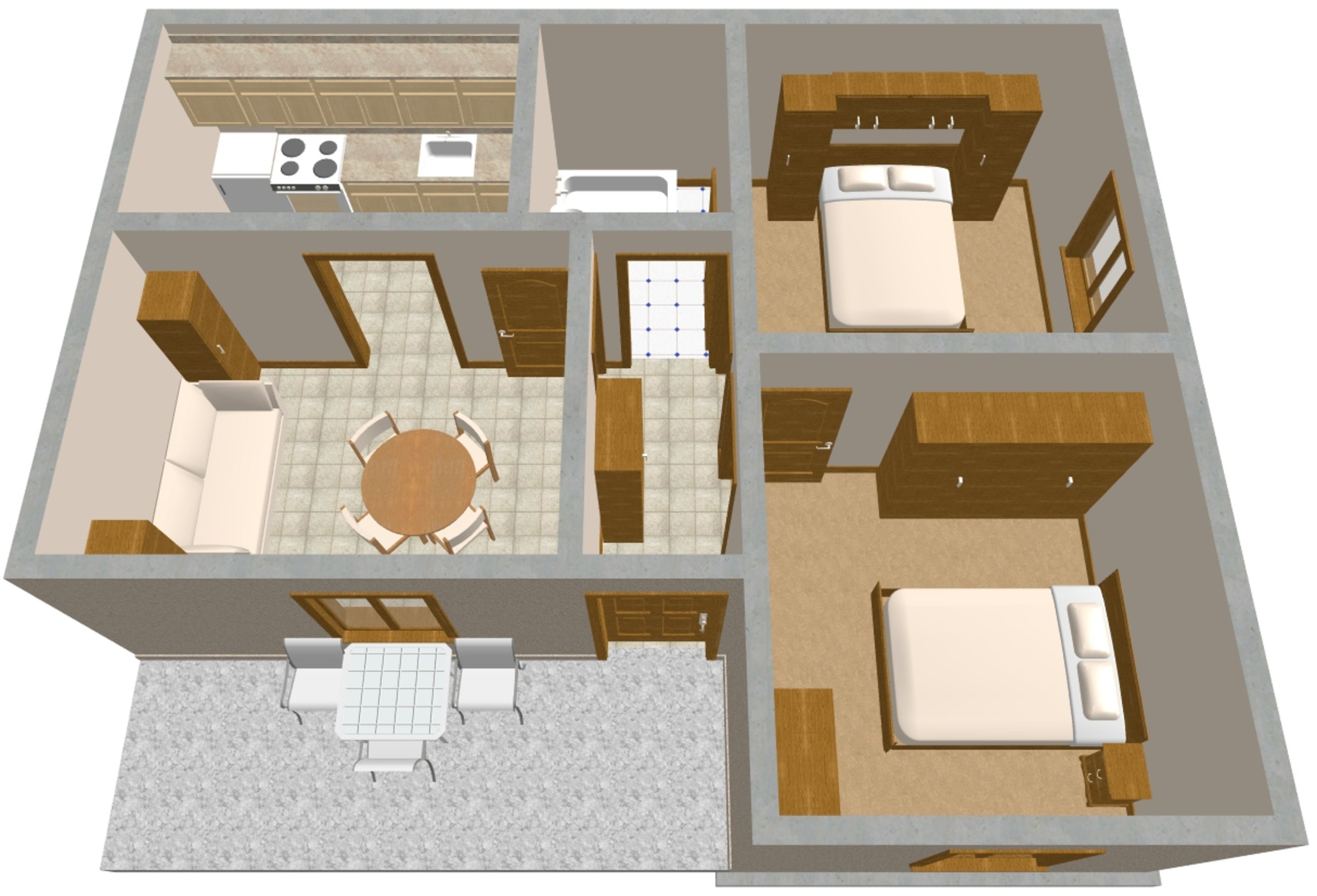 Two bedroom apartment near beach Zavode, Omiš  A-a