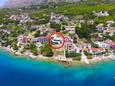 Zavode, Omiš, Objekt 1021 - Apartmani blizu mora sa šljunčanom plažom.