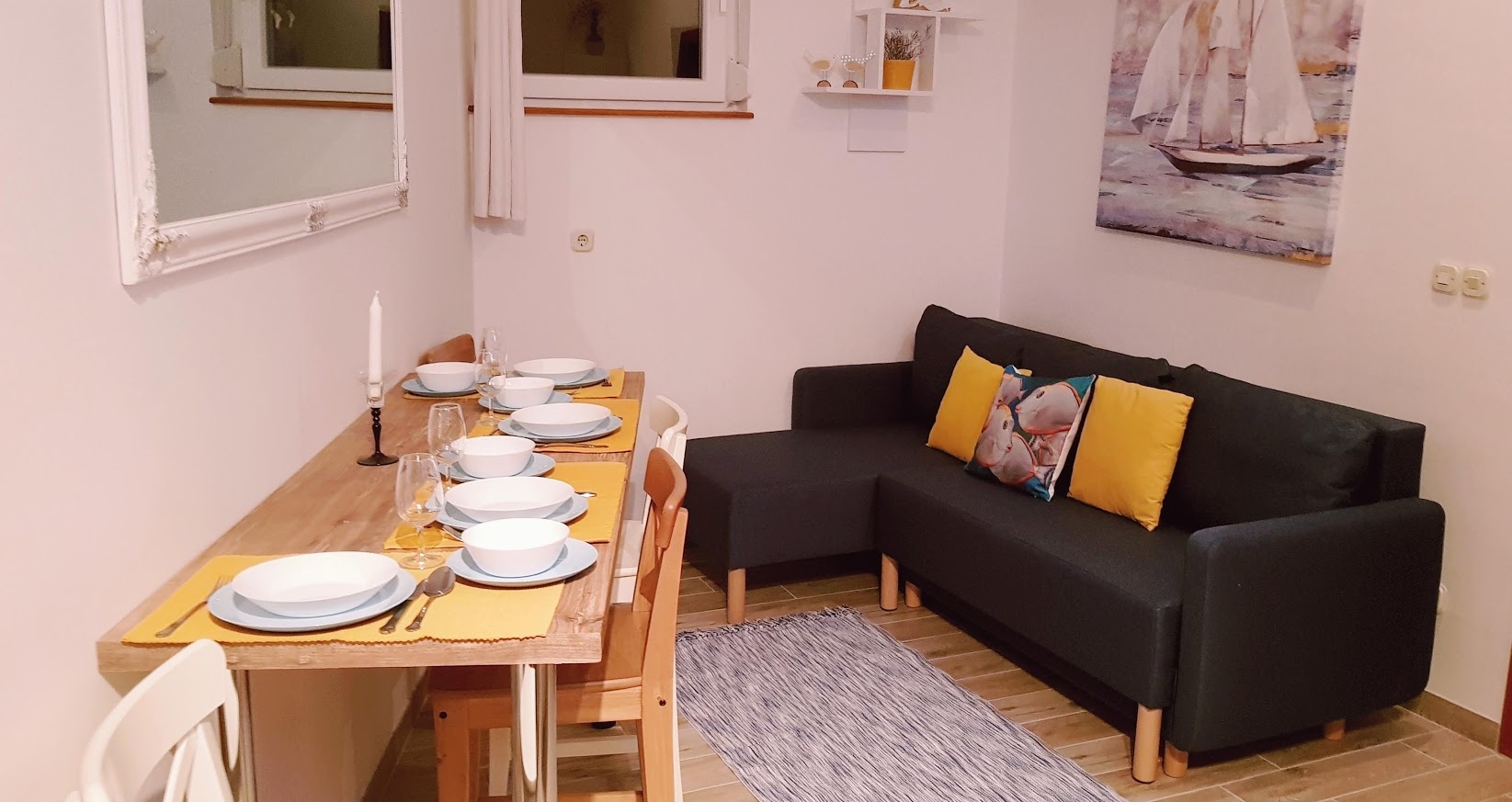 One bedroom apartment with terrace Mali Ston, Pelješac (A-10226-b)