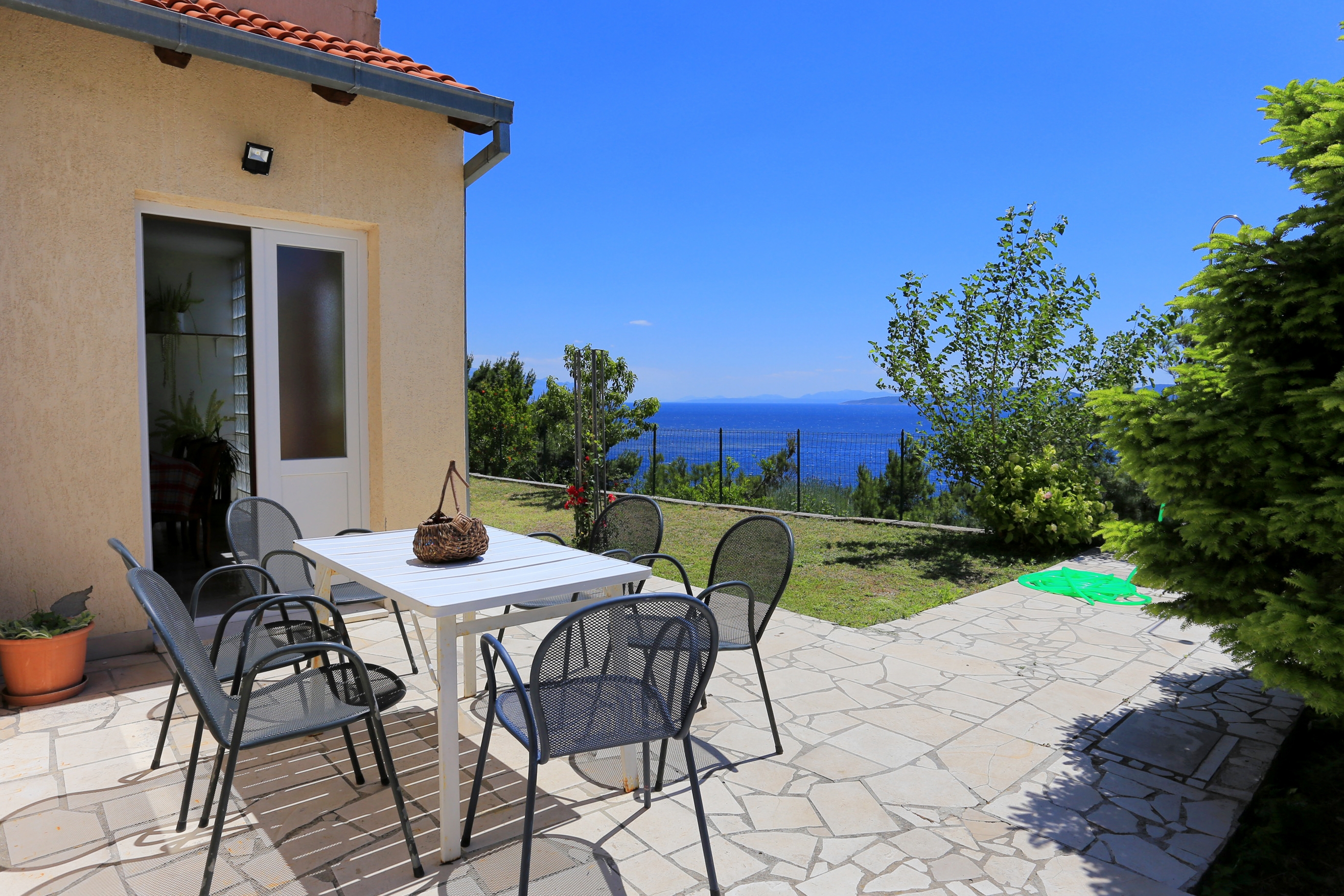 Studio S teraso in pogledom na morje Marušići, Omiš  AS-c