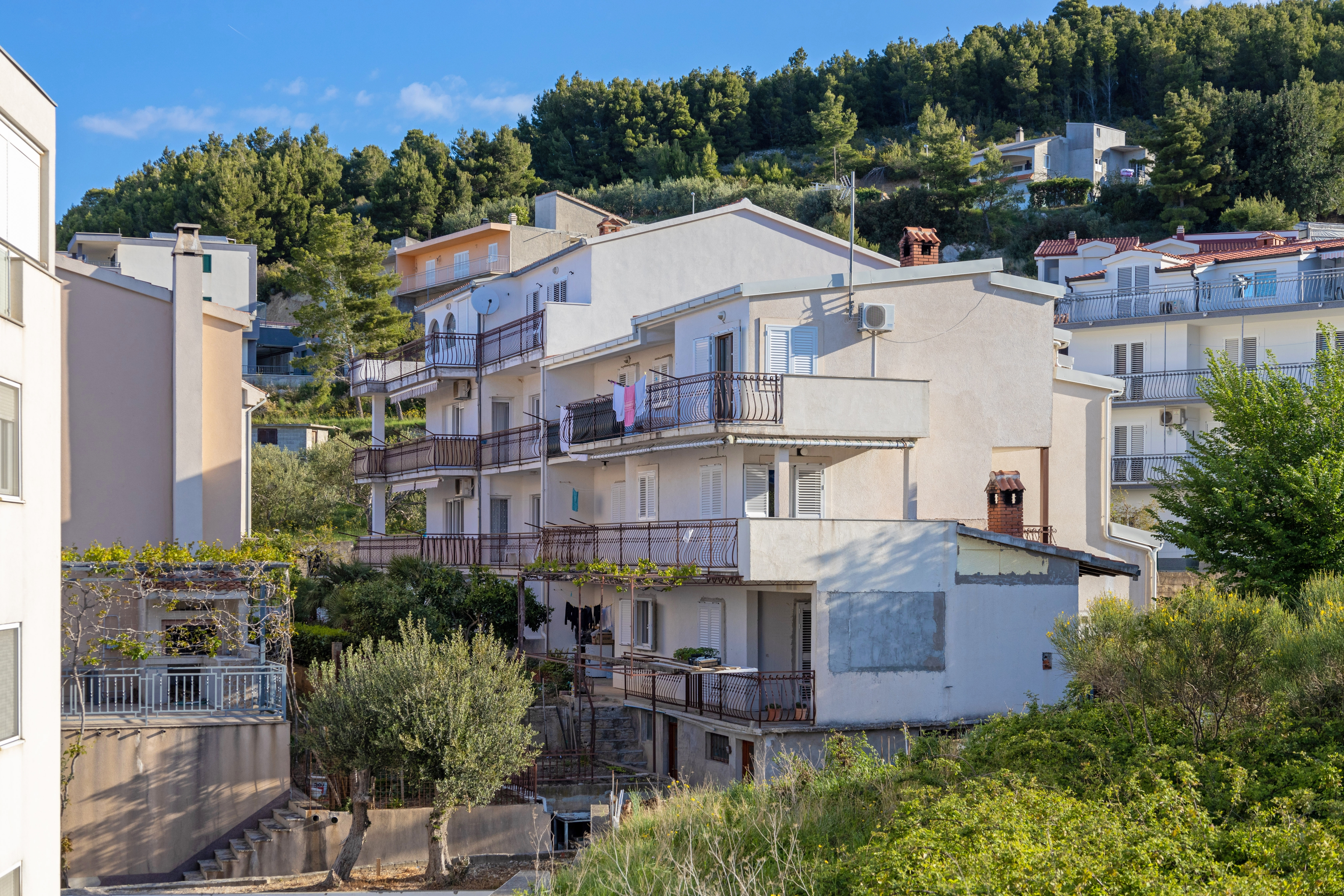 Četverosobni apartman s balkonom Podstrana, Split  A-b