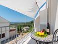 Orebić, Terrace in the apartment, with a sea view, (pet friendly) and WiFi.