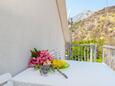 Orebić, Balcony in the studio-apartment, (pet friendly) and WiFi.