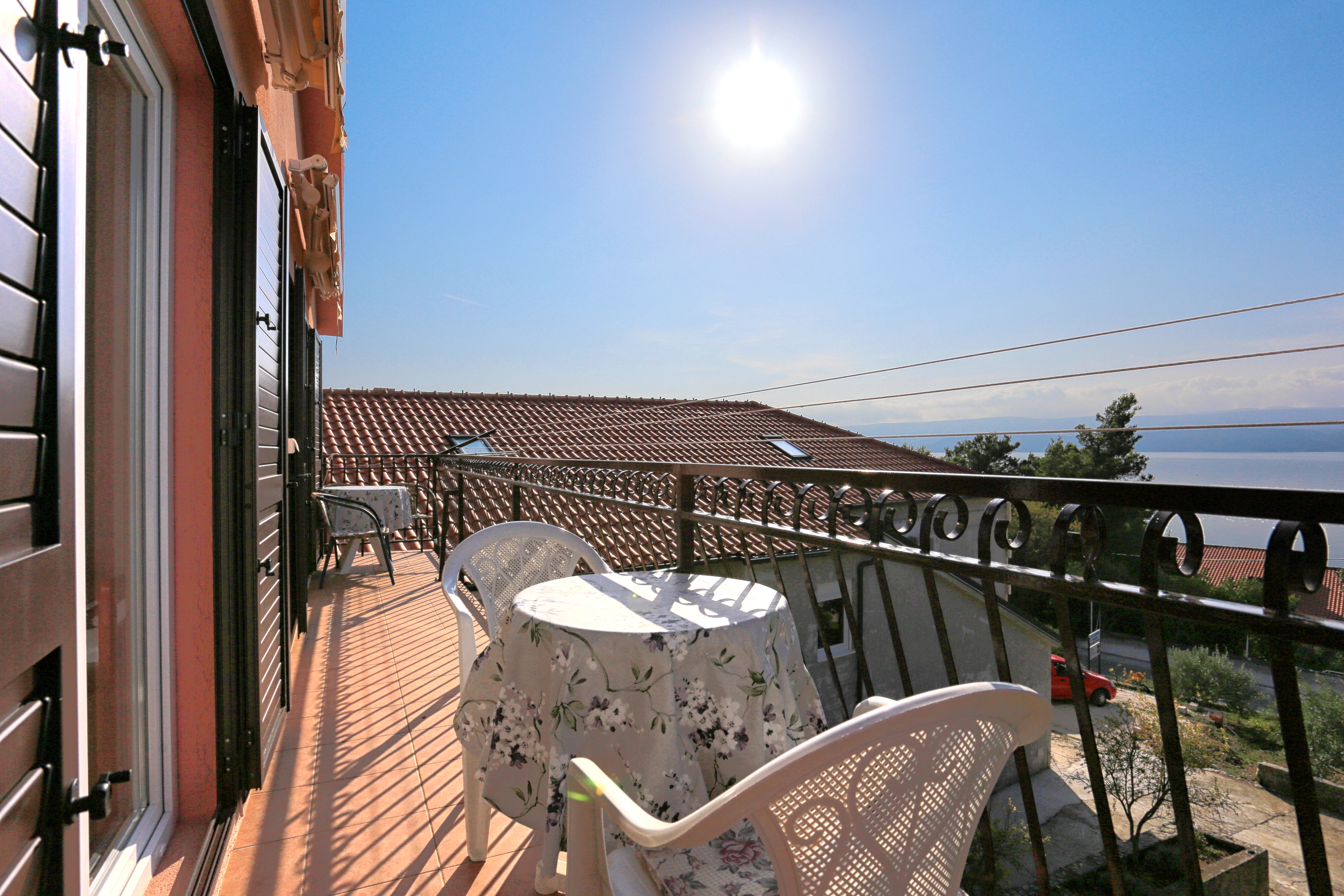 One bedroom apartment with balcony and sea view Stanići, Omiš (A-1027-a)