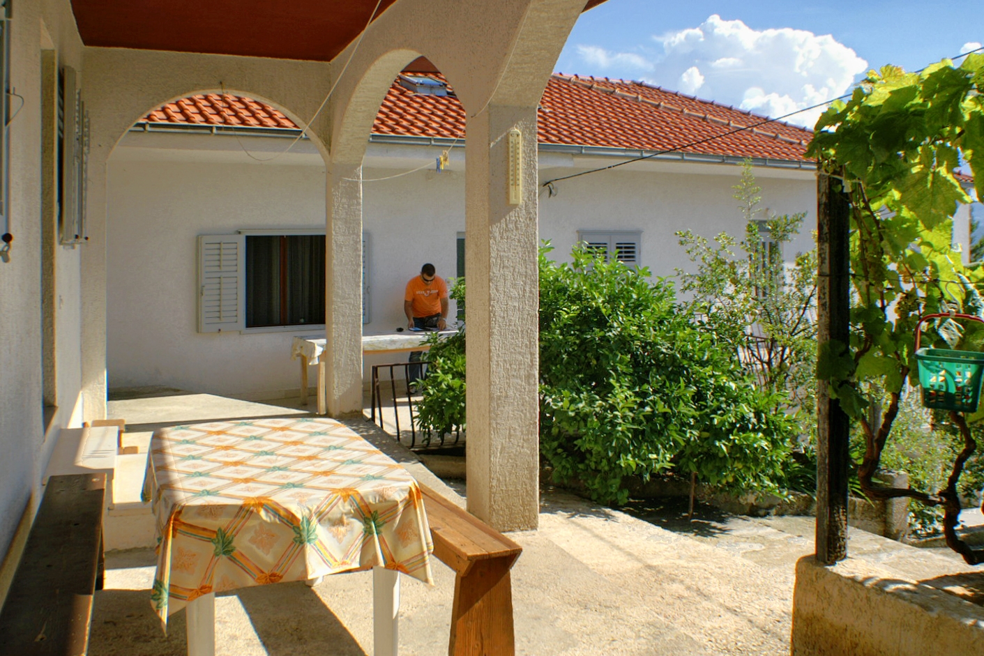 One bedroom apartment with terrace and sea view Stanići, Omiš  A-c