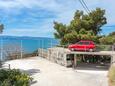 Parkolóhely Stanići, Omiš, Parkolóhely 1028 - Apartmanok a tenger közelében kavicsos stranddal.