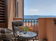 Duće, Balcon dans l’hébergement en type room, avec la vue sur la mer, animaux acceptés et WiFi.