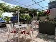 Shared terrace Duće, Shared terrace in the apartment, with a sea view and WiFi.