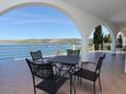 Ražanj, Terrasse commune dans l’hébergement en type apartment, avec la vue sur la mer, animaux acceptés et WiFi.