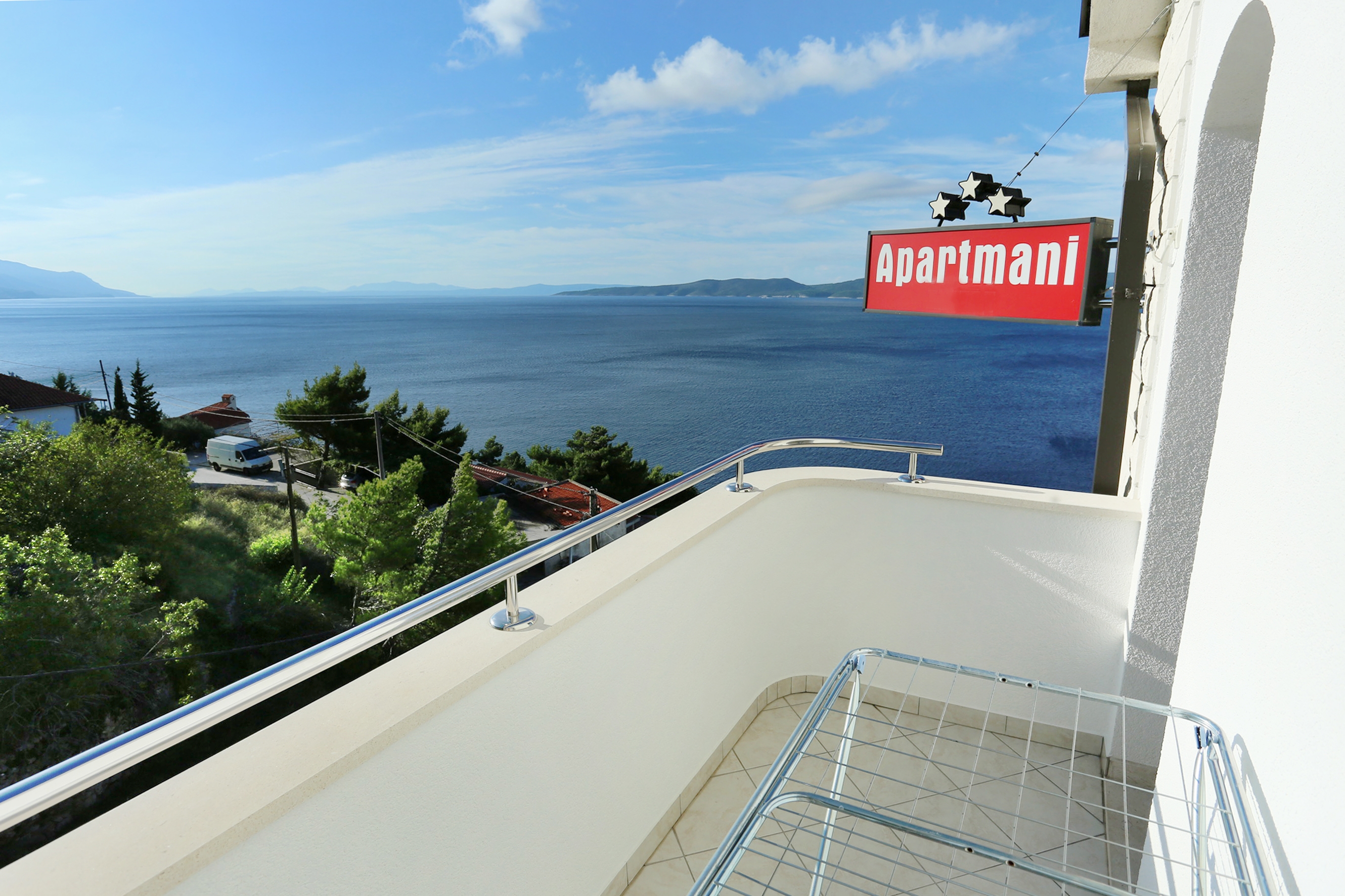 Two bedroom apartment with terrace and sea view Pisak, Omiš  A-c