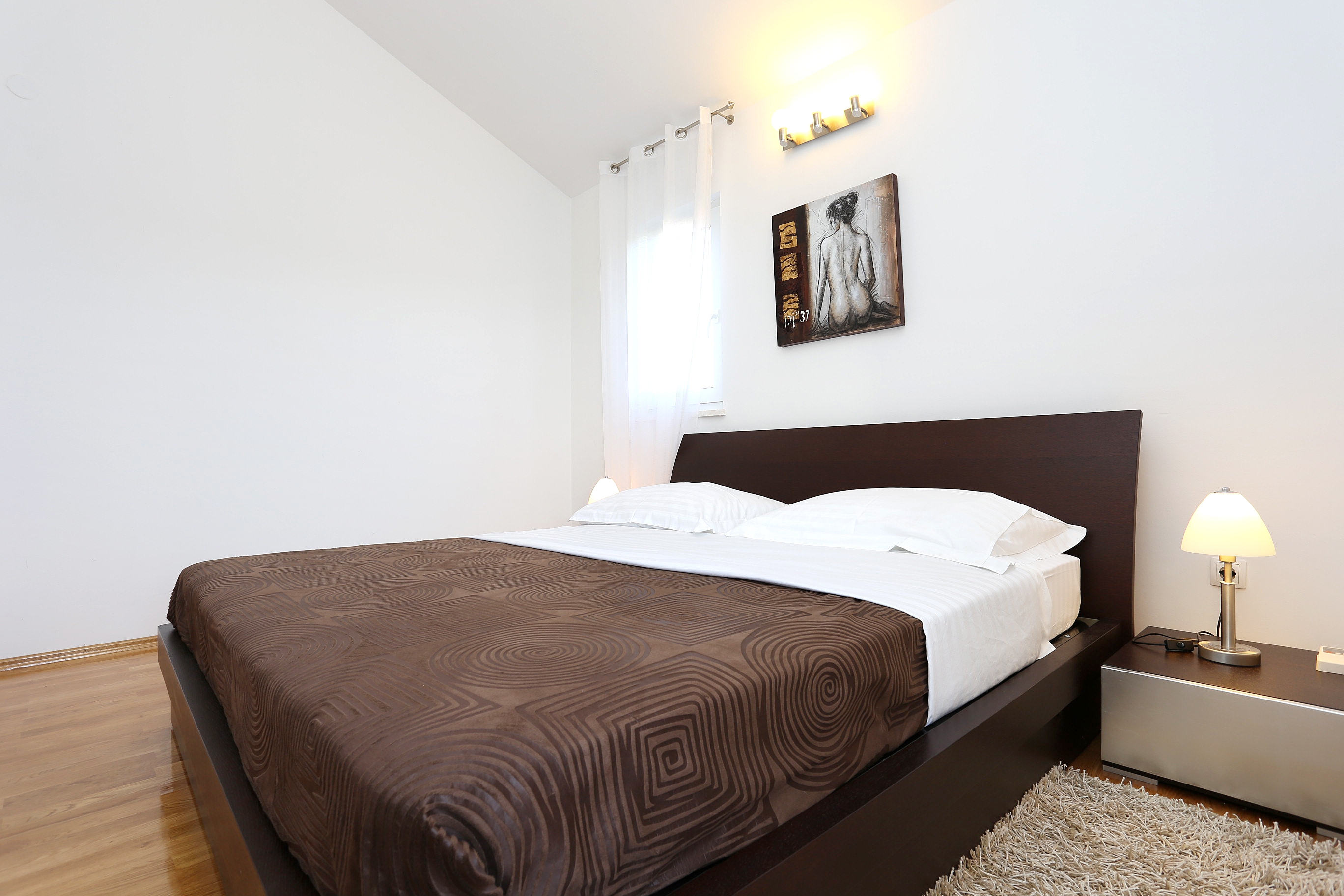 Two bedroom apartment with terrace and sea view Zečevo Rtić, Rogoznica  A-a