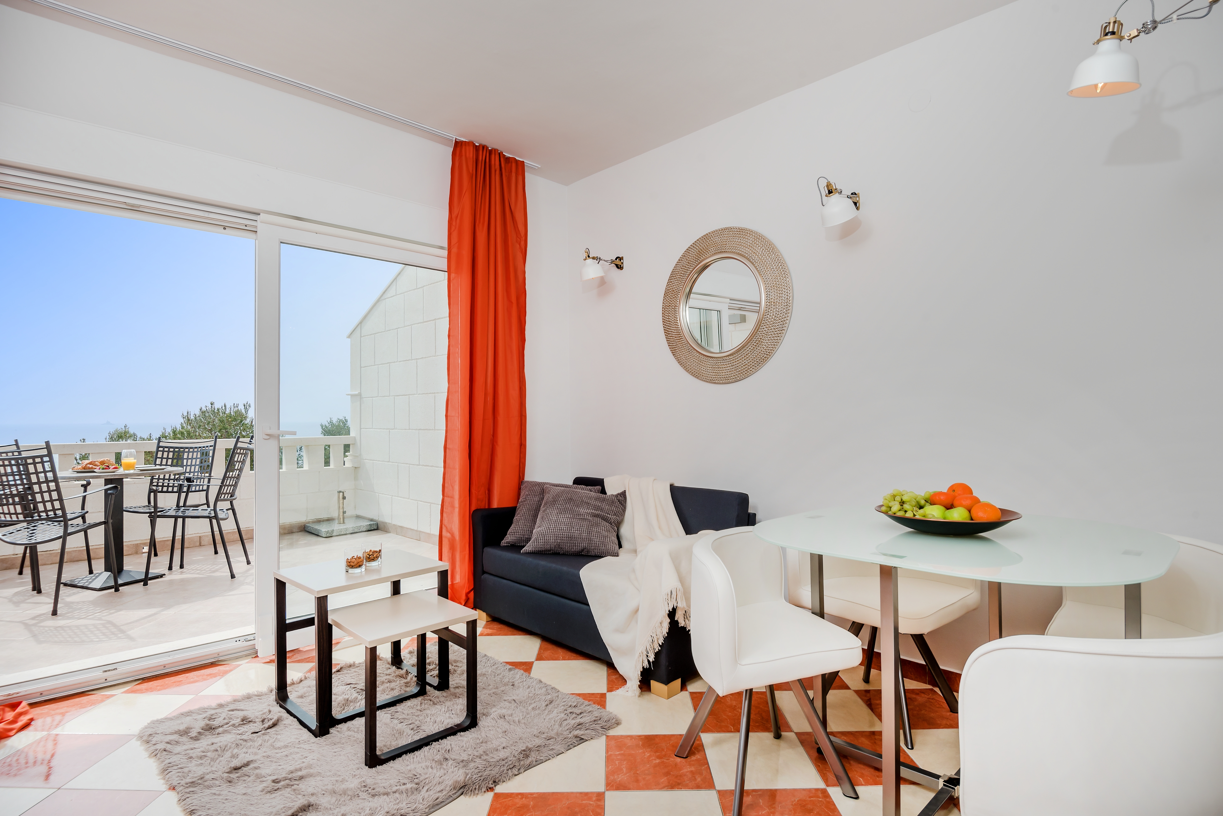 Two bedroom apartment with terrace and sea view Rogoznica (A-10339-a)