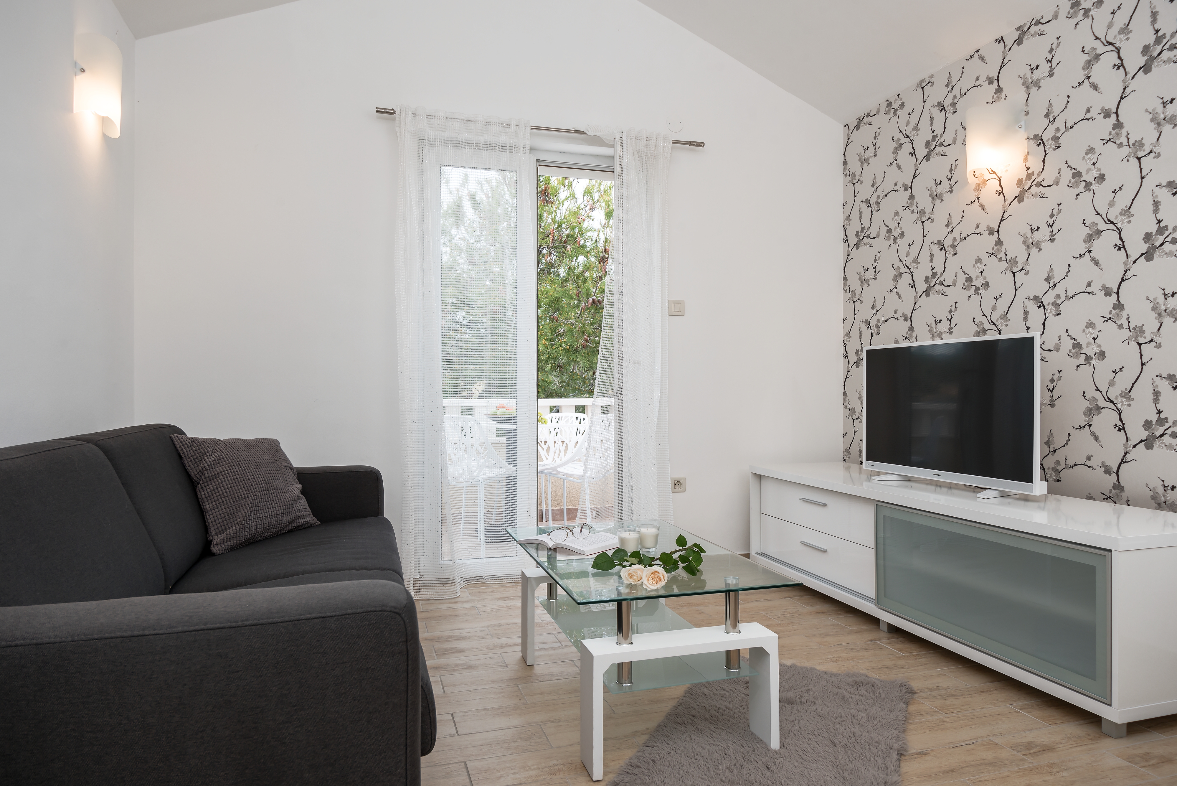 One bedroom apartment with balcony and sea view Rogoznica (A-10339-d)