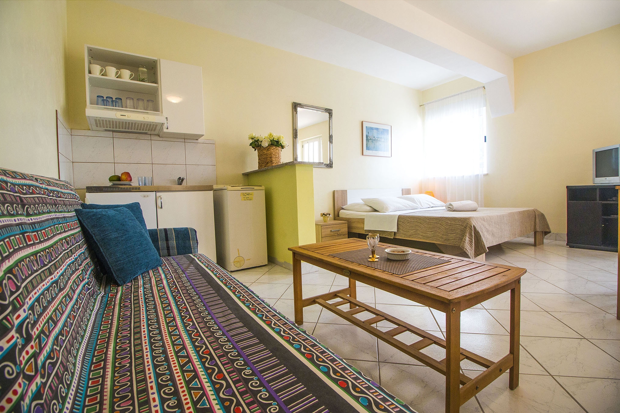 Studio flat with terrace Podstrana, Split  AS-a
