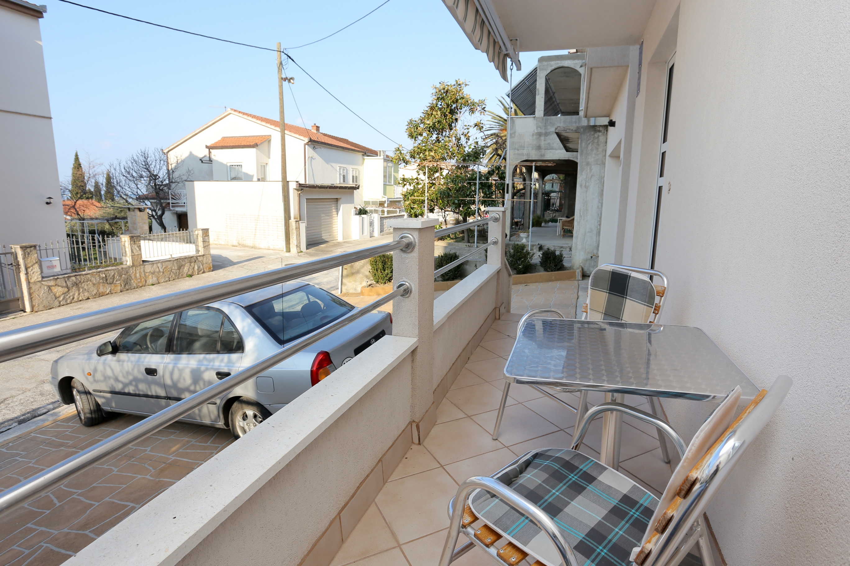 Studio flat with terrace Podstrana, Split  AS-a