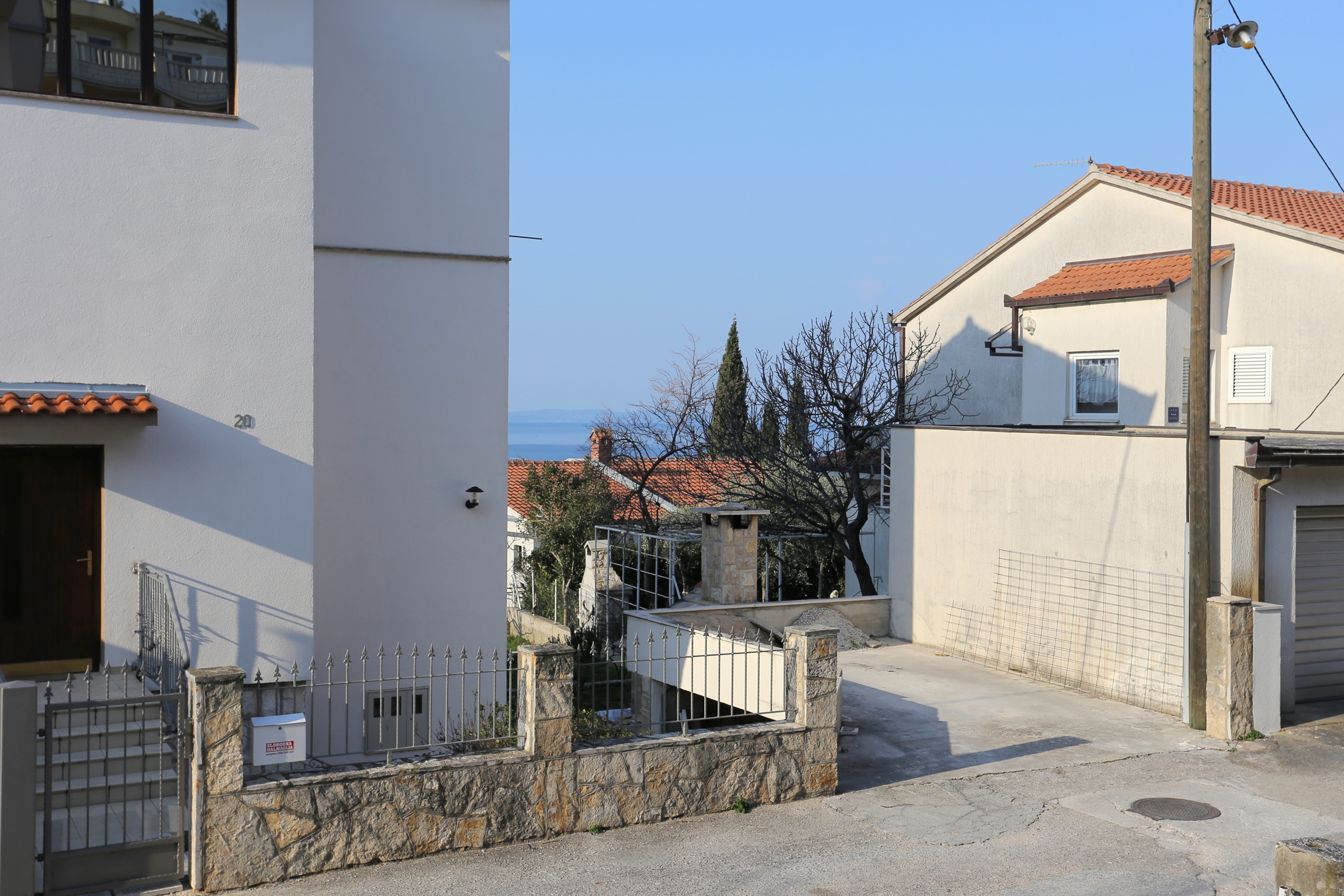 Studio flat with terrace Podstrana, Split  AS-a